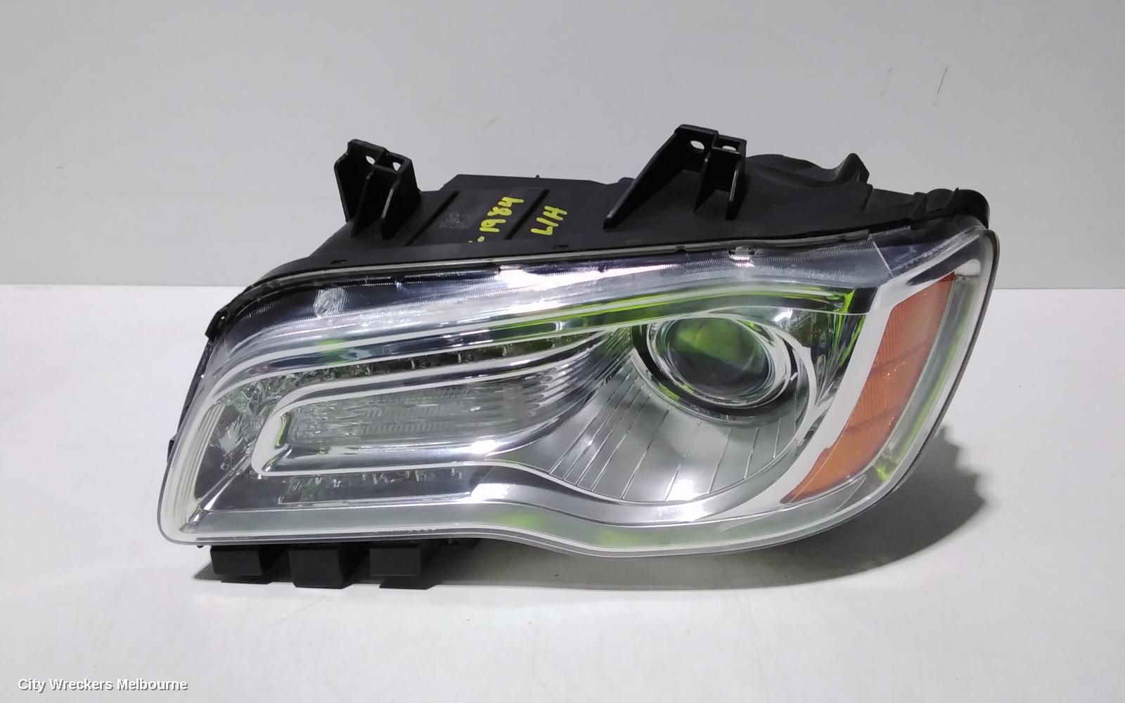 CHRYSLER 300C LEFT HEADLAMP, LX2, XENON, W/ CHROME BEZEL TYPE, 07/2012 - 12/2014