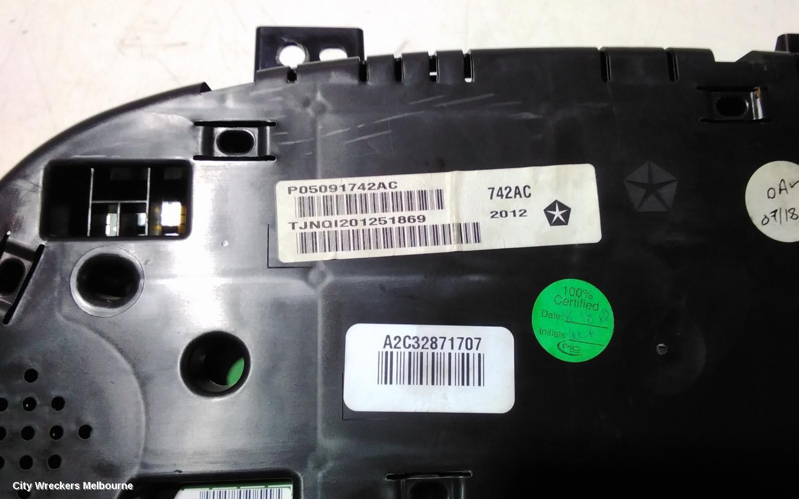 CHRYSLER 300C INSTRUMENT CLUSTER, PETROL, 3.6, LX2, 07/2012 - 12/2014