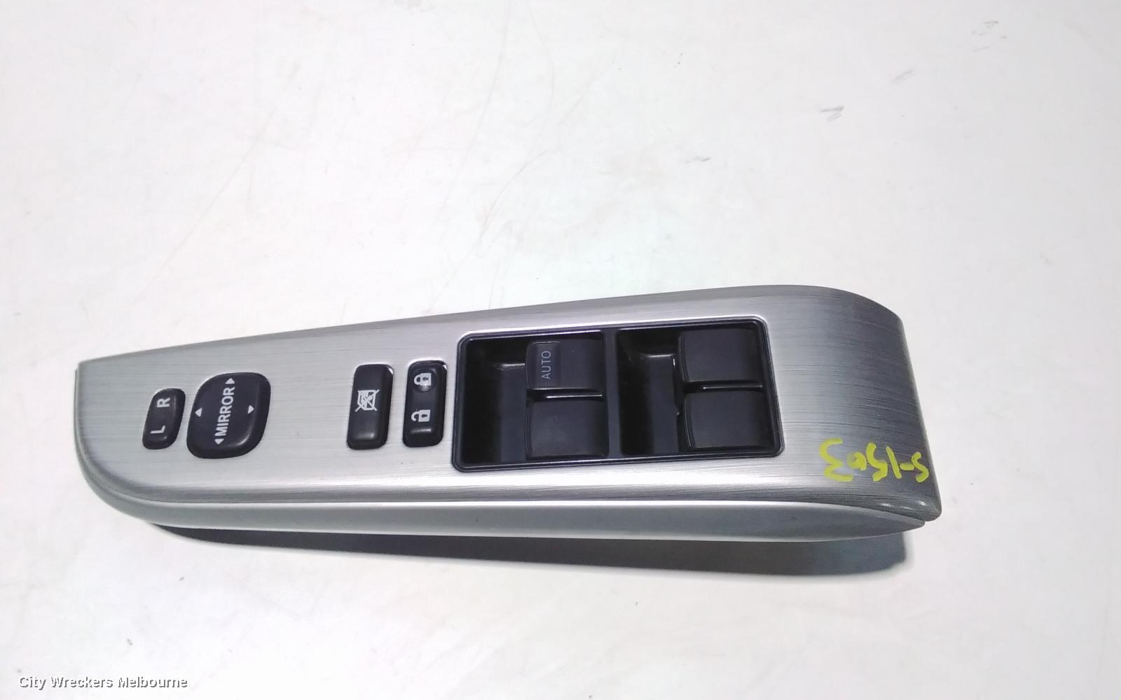 TOYOTA CAMRY PWR DR WIND SWITCH, RH FRONT (MASTER SWITCH), ASV50/AVV50, 12/2011 - 10/2017