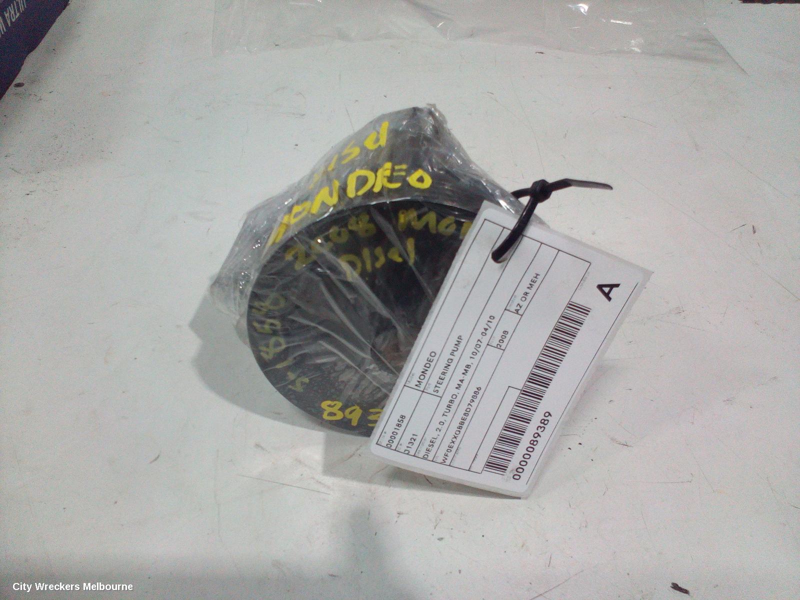 FORD MONDEO STEERING PUMP, DIESEL, 2.0, TURBO, MA-MB, 10/2007 - 04/2010
