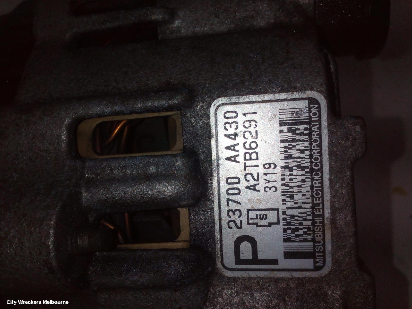 SUBARU IMPREZA ALTERNATOR, PETROL, EJ20/EJ25, A2TB6291/A2TB2991, 10/2000 - 08/2005