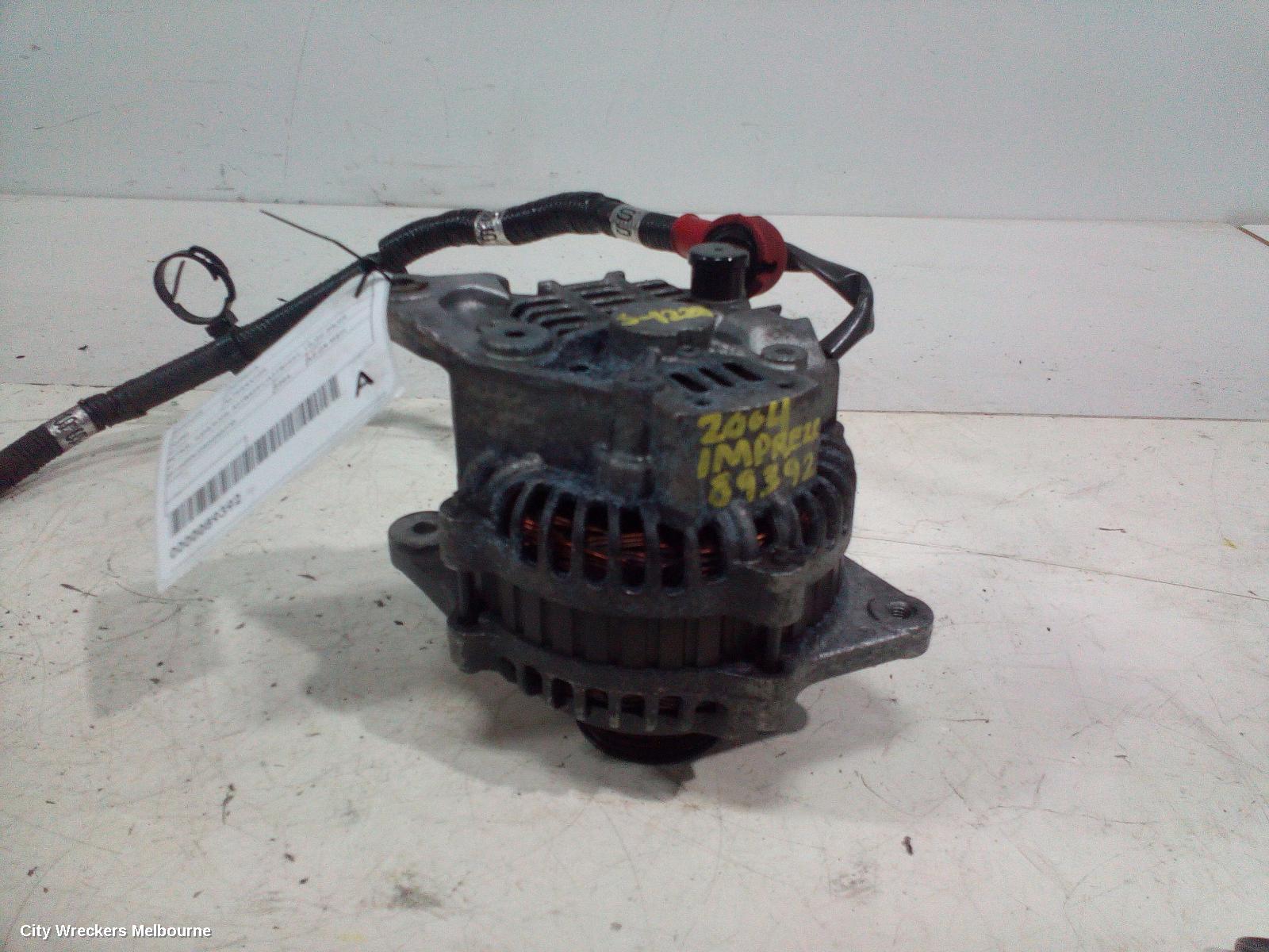 SUBARU IMPREZA ALTERNATOR, PETROL, EJ20/EJ25, A2TB6291/A2TB2991, 10/2000 - 08/2005