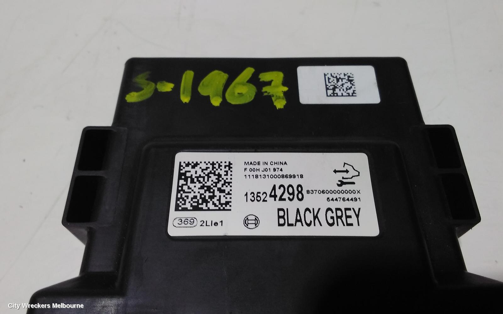 HOLDEN COLORADO, RG, 06/2012 - 12/2020, 13524298 BODY CONTROL MODULE: 89394