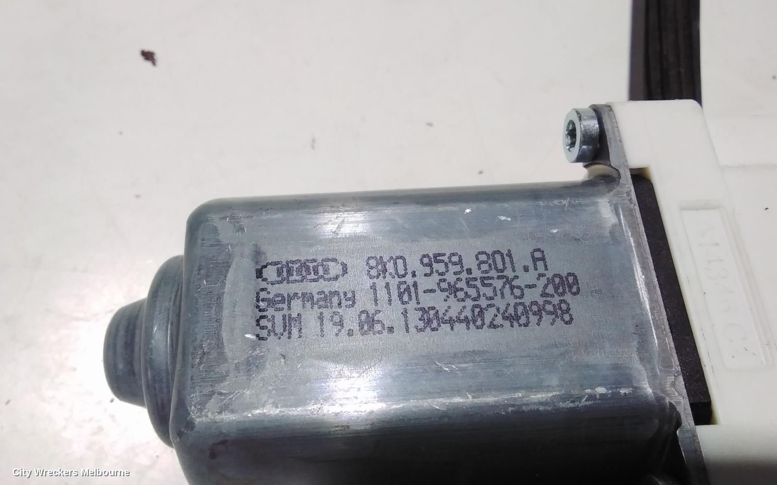 AUDI Q7 LEFT REAR WND REG/MOTOR, 4L, 09/2006 - 08/2015
