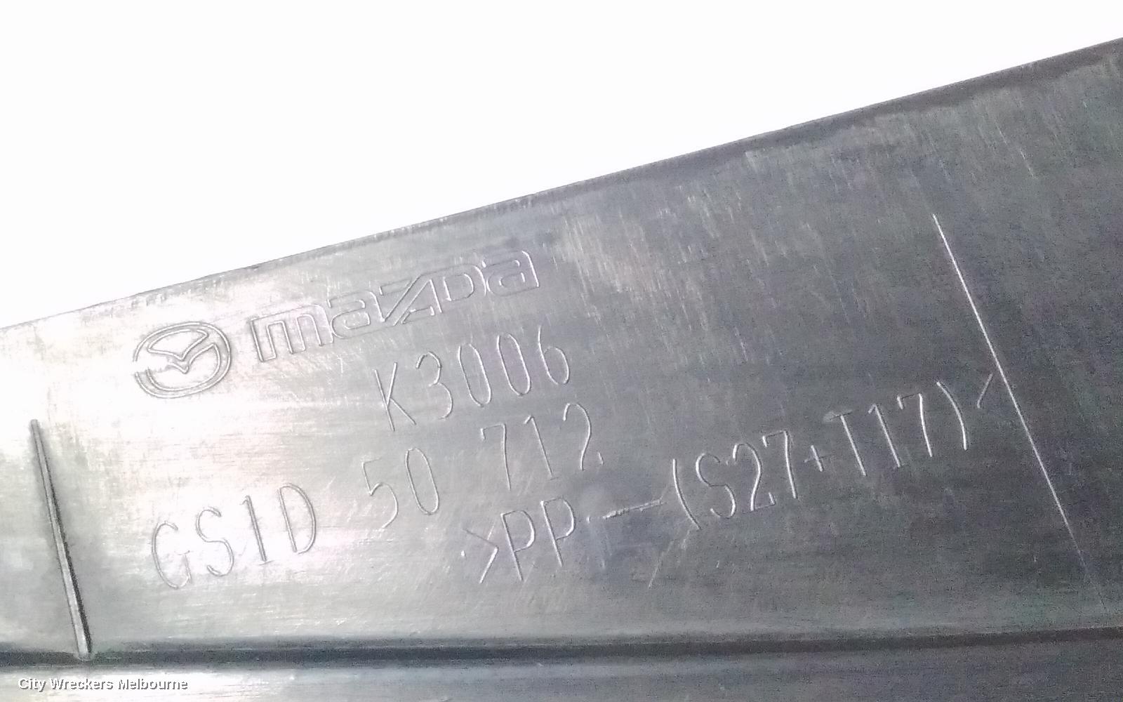 MAZDA 6 GRILLE, RADIATOR GRILLE, GH, SEDAN/WAGON/HATCH, CLASSIC/LUXURY TYPE, NON RADAR, 02/2008 - 02/2010