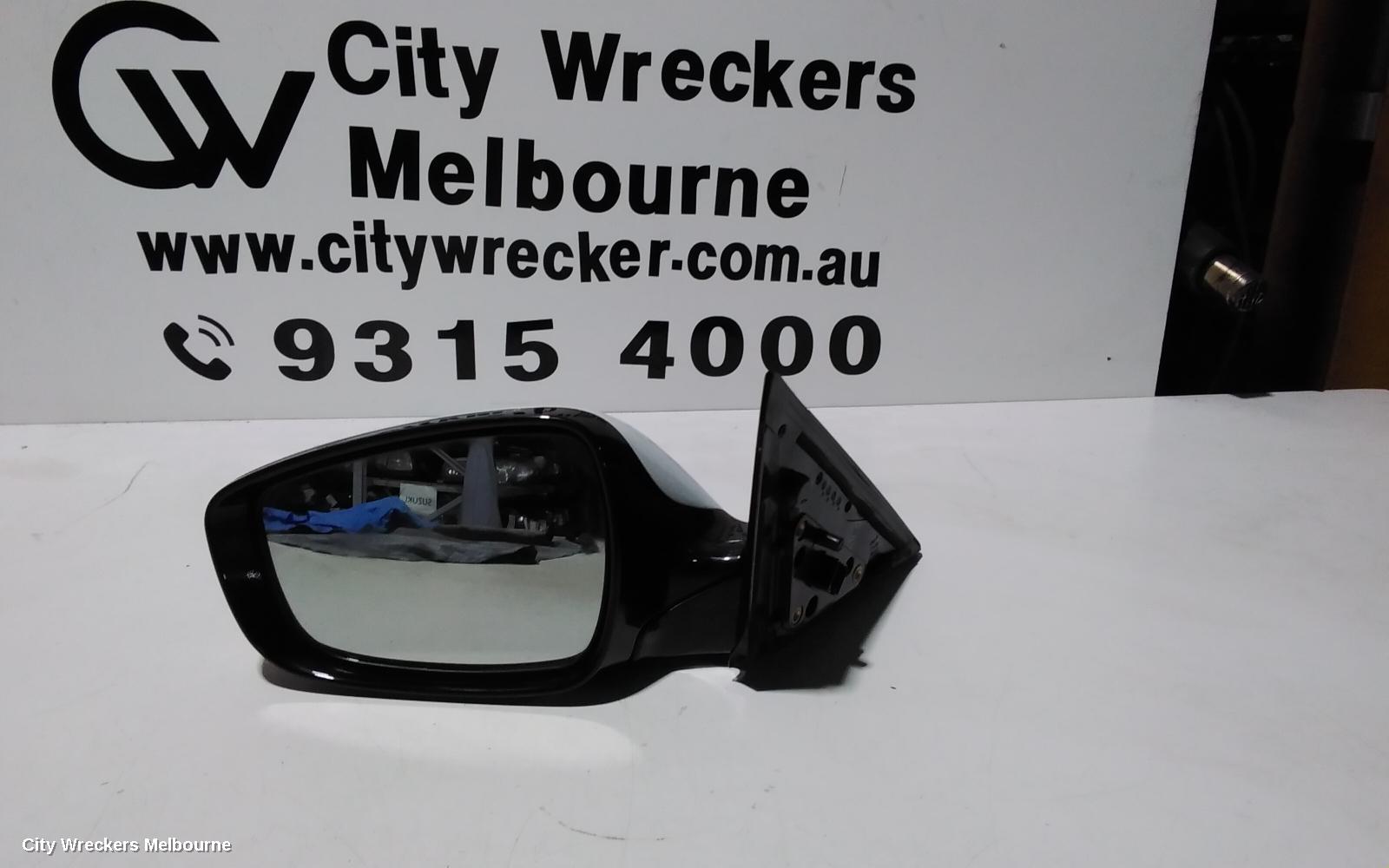 HYUNDAI VELOSTER LEFT DOOR MIRROR, FS, POWER FOLDING, HEATED TYPE, 10/2011 - 02/2018