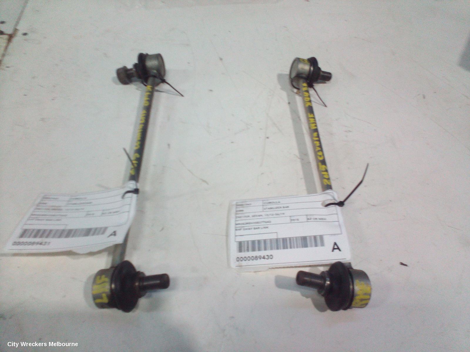 TOYOTA COROLLA STABILISER BAR, ZRE172R, SEDAN, 12/2013 - 06/2019