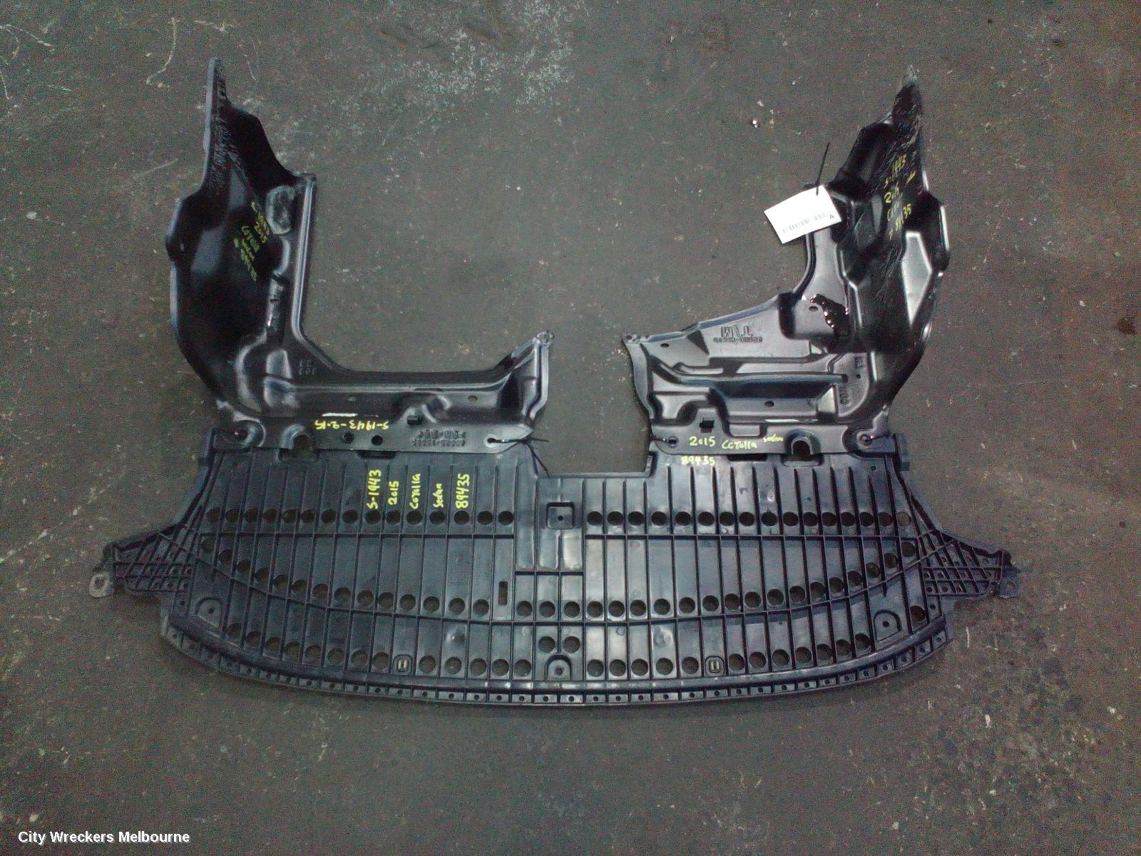 TOYOTA COROLLA LOWER ENGINE SPLASH TRAY, FRONT, HATCH, ZRE182/ZRE186, 10/2012 - 06/2018