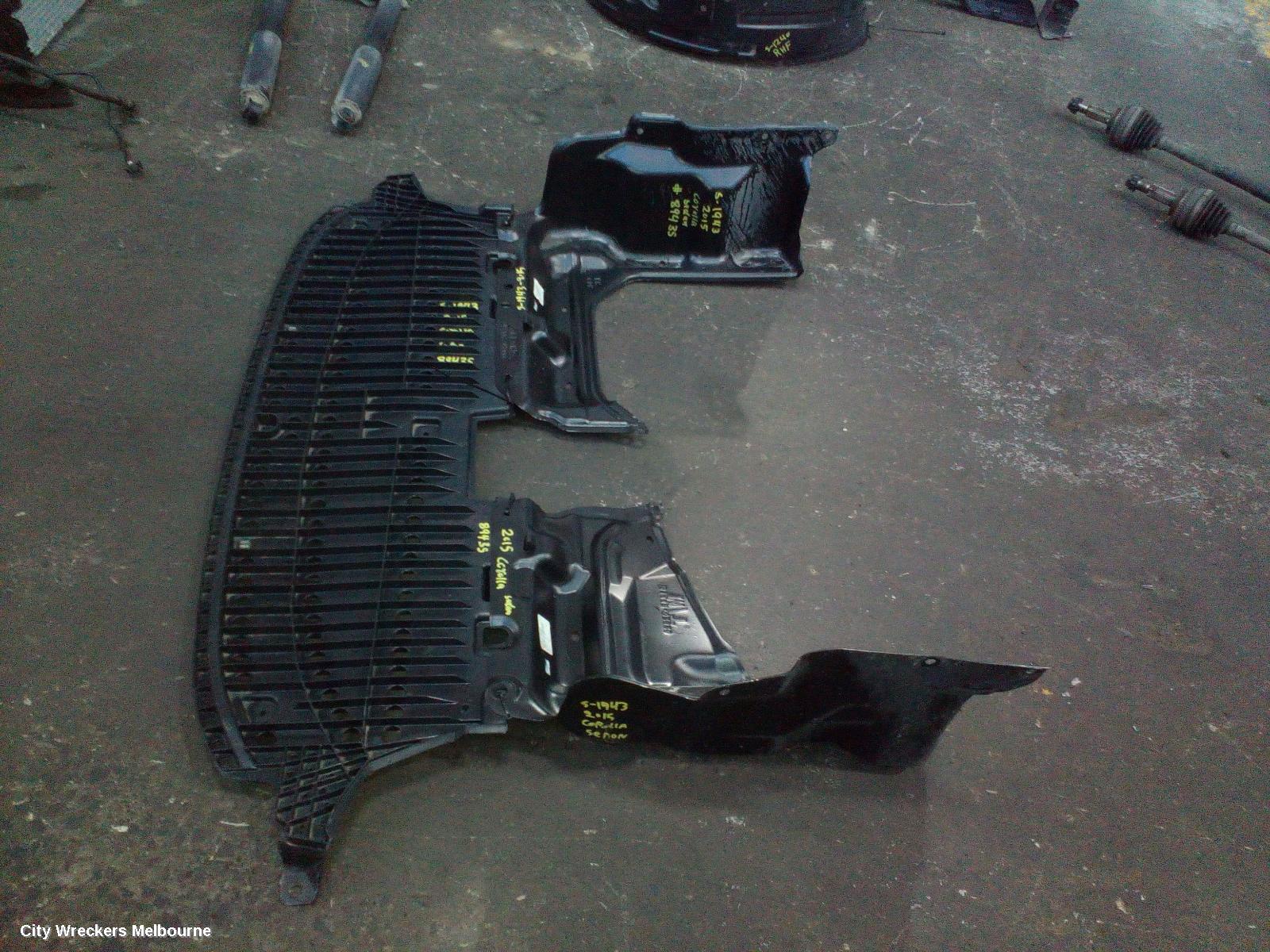 TOYOTA COROLLA LOWER ENGINE SPLASH TRAY, FRONT, HATCH, ZRE182/ZRE186, 10/2012 - 06/2018