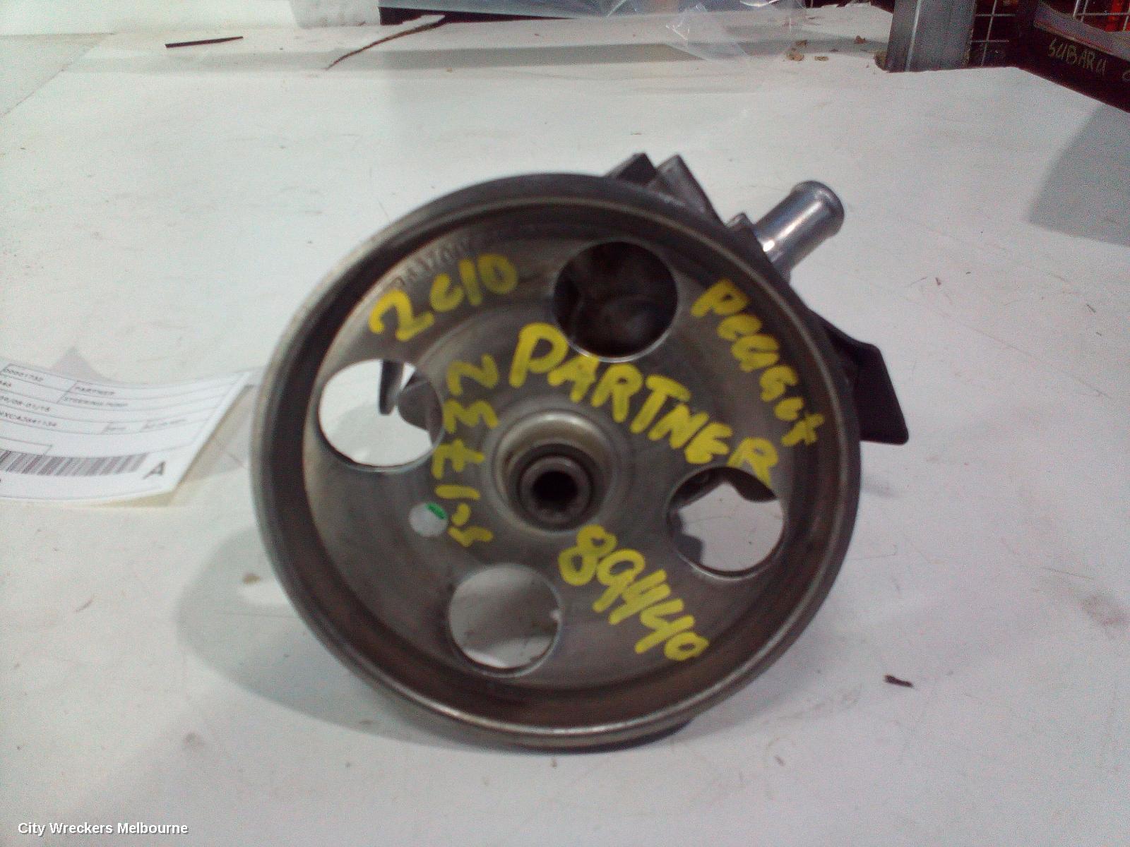 PEUGEOT PARTNER STEERING PUMP, VAN 09/2008 - 01/2015