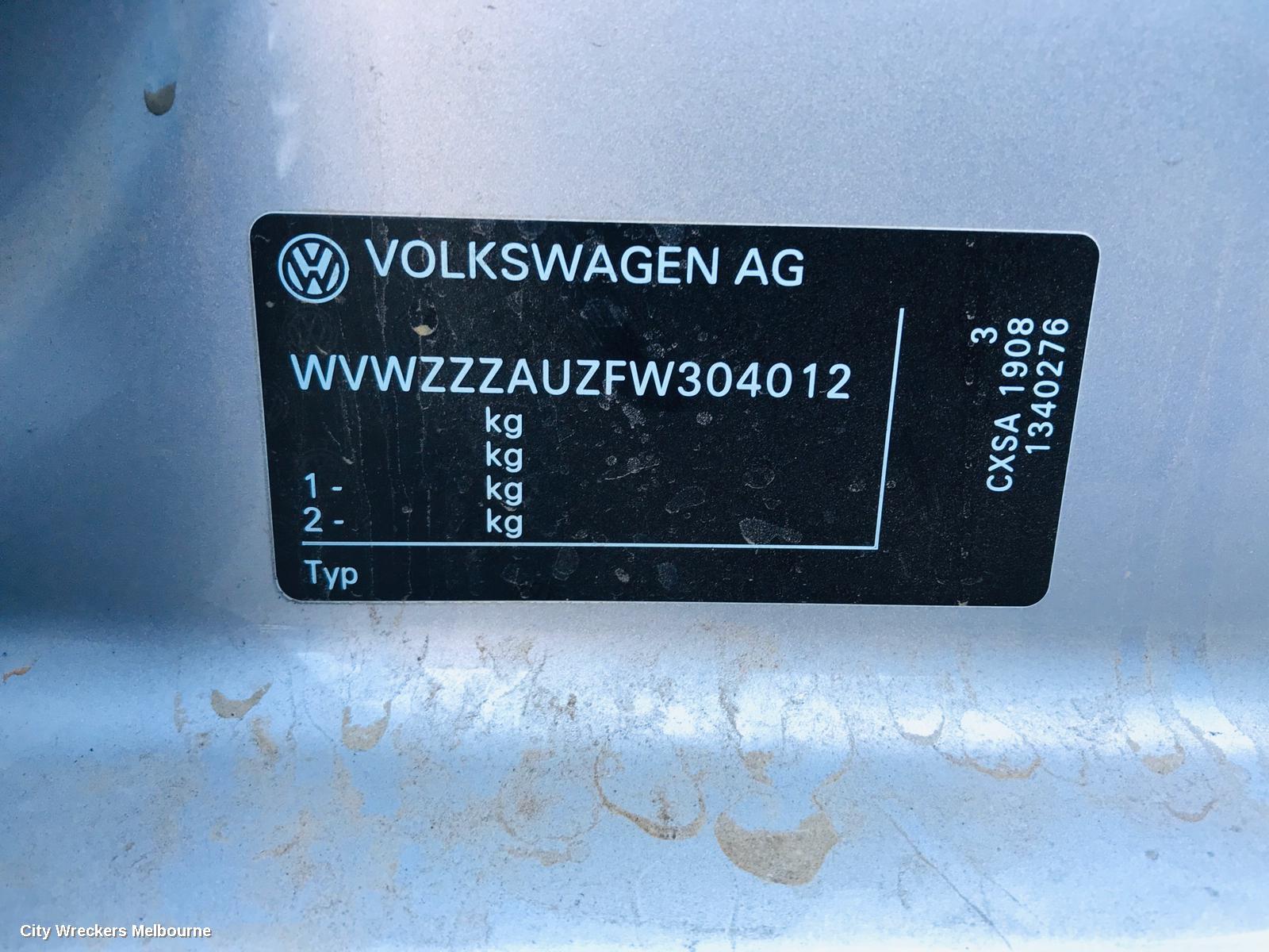 VOLKSWAGEN GOLF ABS PUMP/MODULATOR, GEN 7, ON MOTOR P/N 3Q0614517Q, 12/2012 - 08/2020