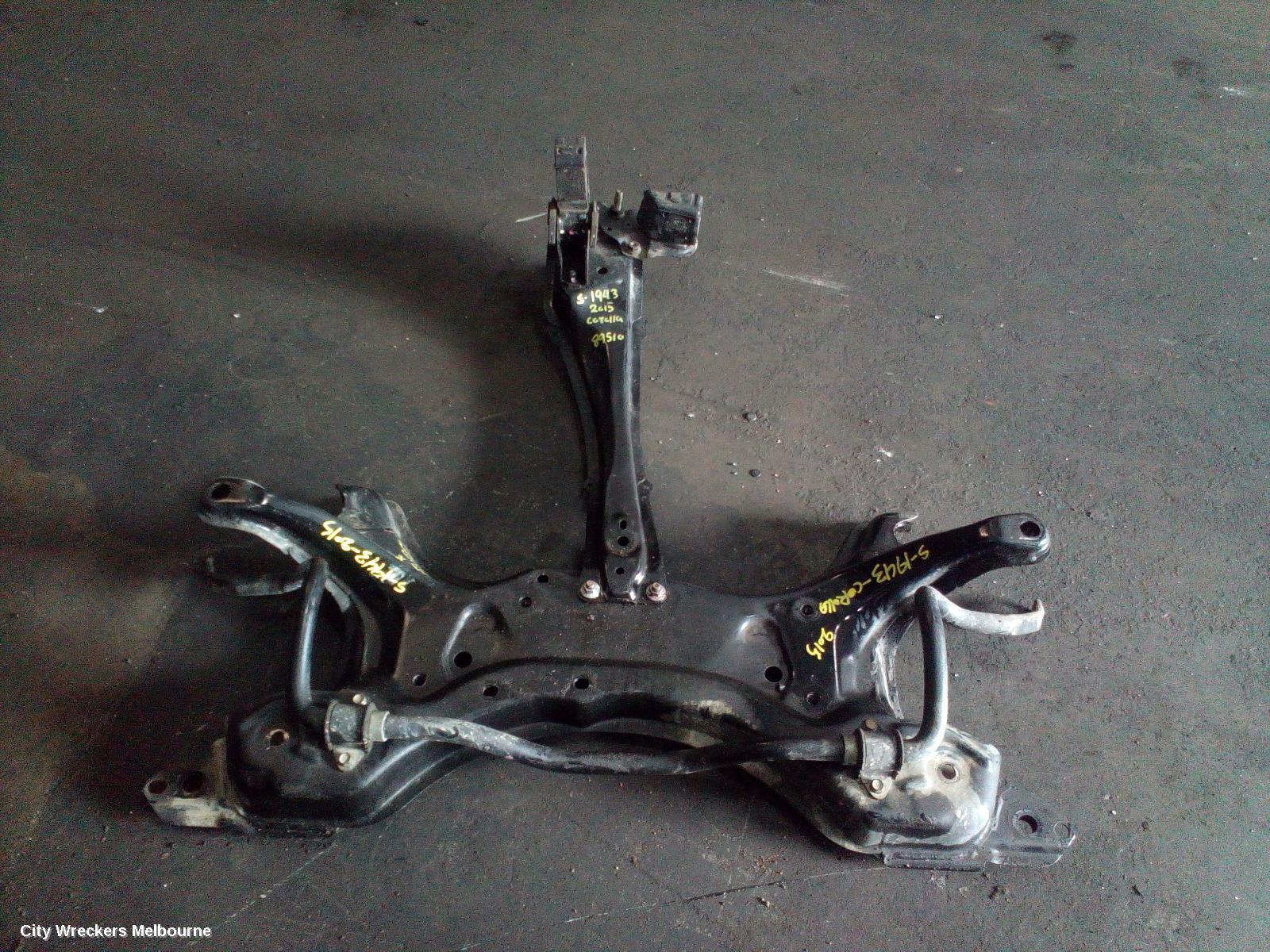 TOYOTA COROLLA FRT XMEMBER/CRADLE, ZRE172R, CROSSMEMBER, 12/2013 - 06/2019
