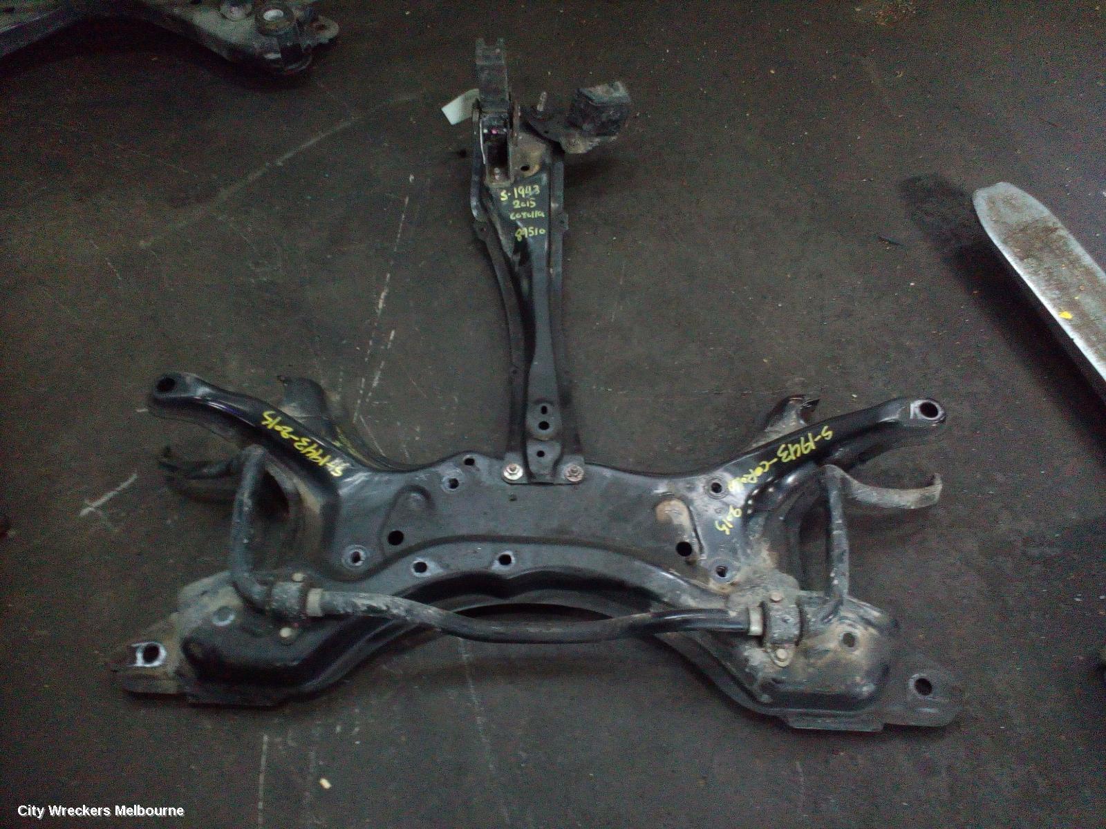 TOYOTA COROLLA FRT XMEMBER/CRADLE, ZRE172R, CROSSMEMBER, 12/2013 - 06/2019