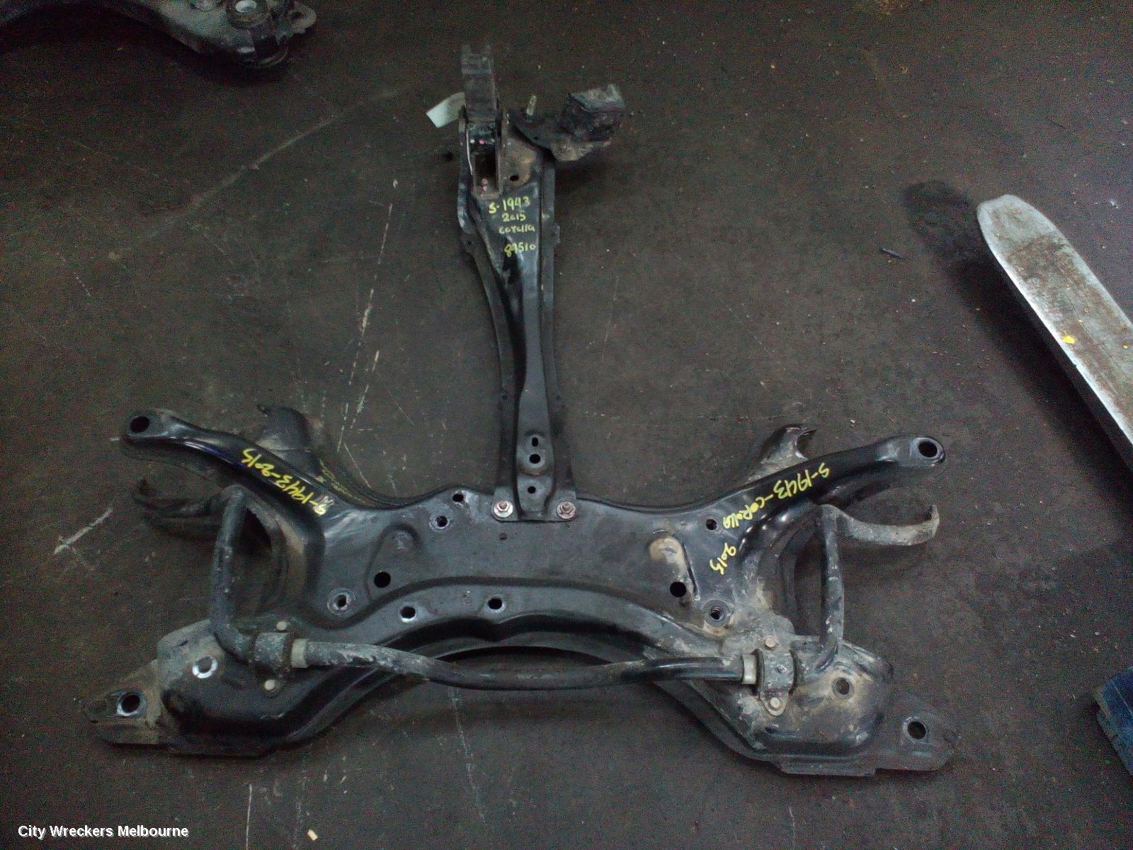 TOYOTA COROLLA FRT XMEMBER/CRADLE, ZRE172R, CROSSMEMBER, 12/2013 - 06/2019