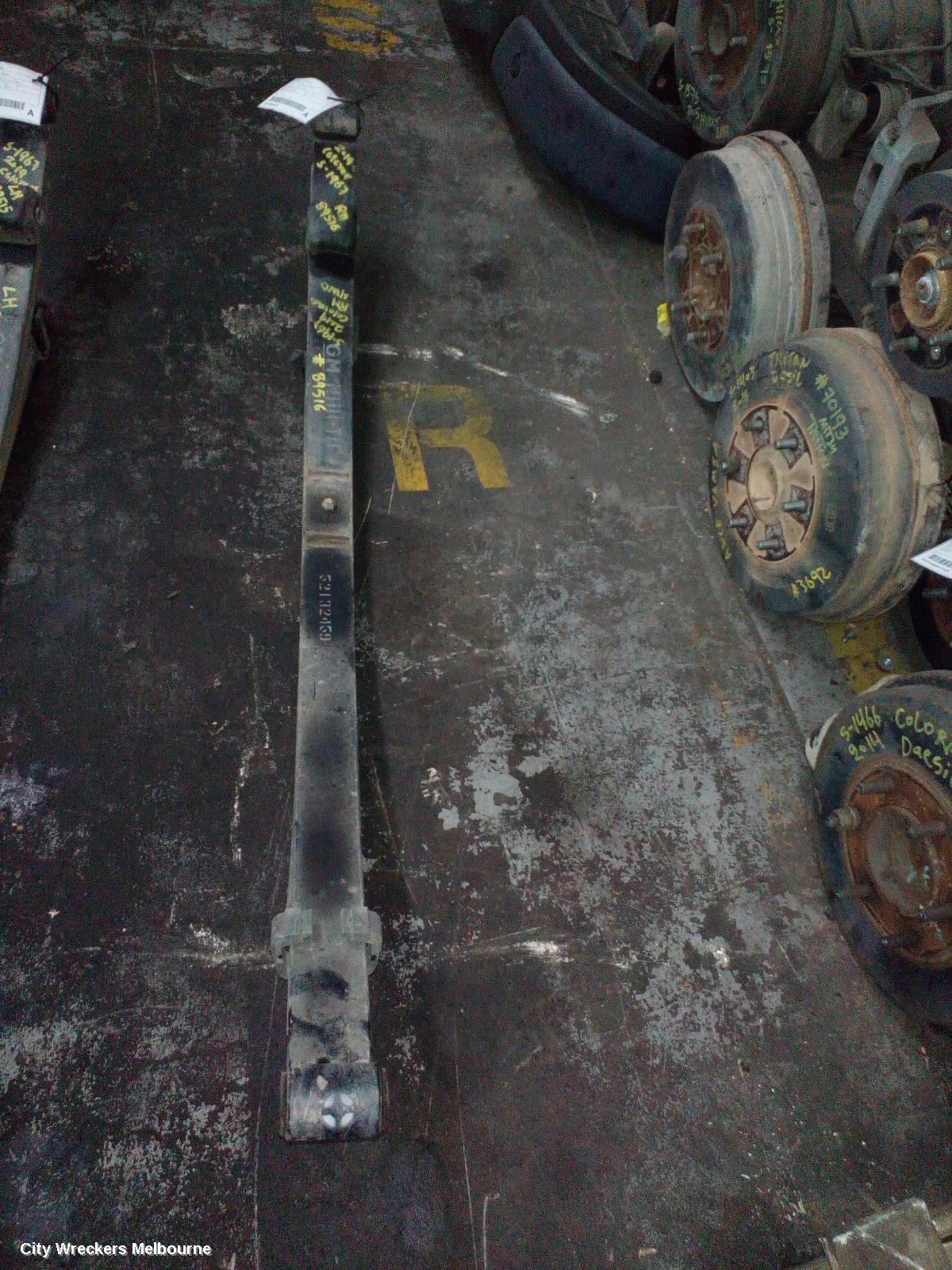 HOLDEN COLORADO REAR LEAF SPRING, RG, RH SIDE, DUAL CAB, 4 LEAF, 07/2016 - 12/2020