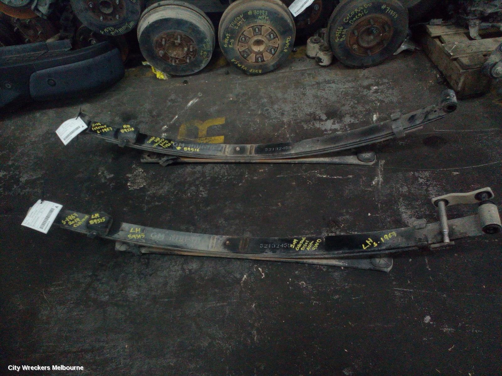 HOLDEN COLORADO REAR LEAF SPRING, RG, RH SIDE, DUAL CAB, 4 LEAF, 07/2016 - 12/2020