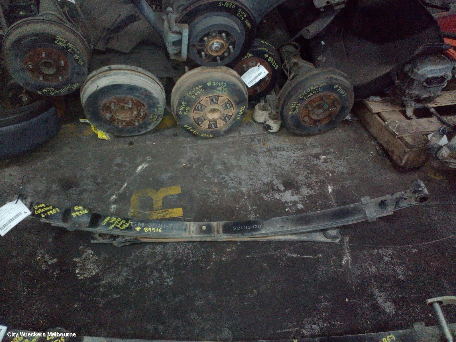HOLDEN COLORADO REAR LEAF SPRING, RG, RH SIDE, DUAL CAB, 4 LEAF, 07/2016 - 12/2020