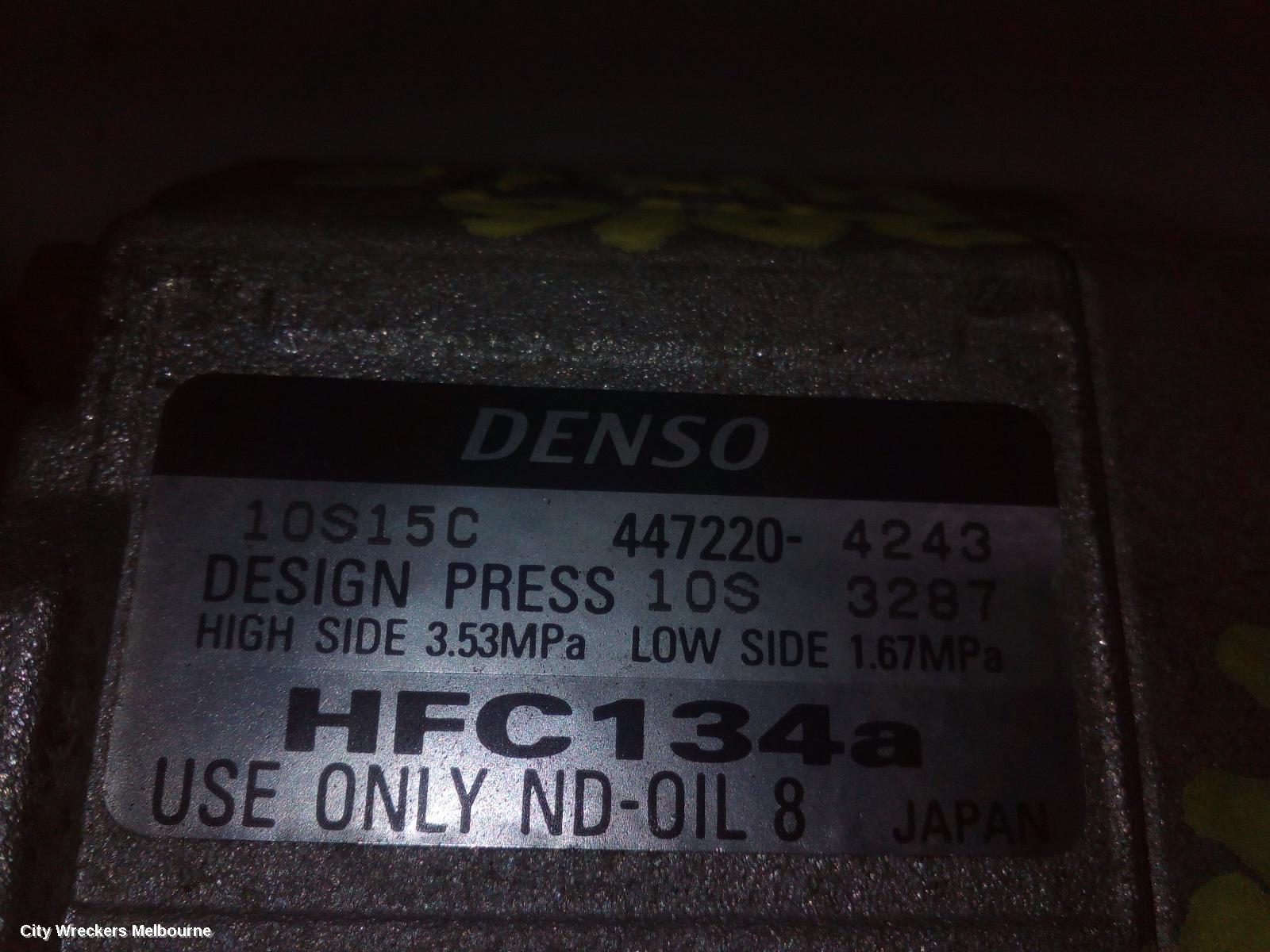 TOYOTA HIACE A/C COMPRESSOR, KDH, 3.0, 1KD-FTV, DIESEL, DENSO 10S17C TYPE, 09/2006 - 04/2019