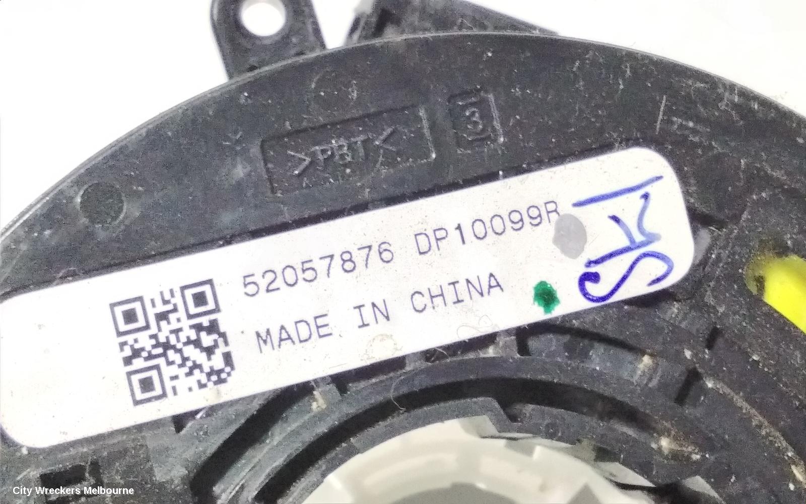 HOLDEN COLORADO AIRBAG MODULE/SENSOR, CLOCKSPRING, RG/RG 7, 01/2012 - 12/2020
