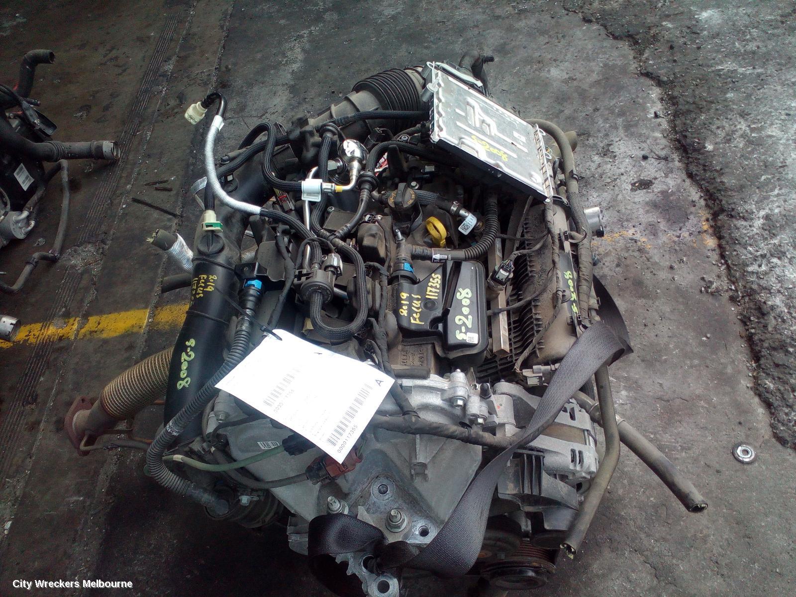 FORD FOCUS ENGINE, PETROL, 1.5, TURBO, ECOBOOST, SA, 10/2018 ONWARDS