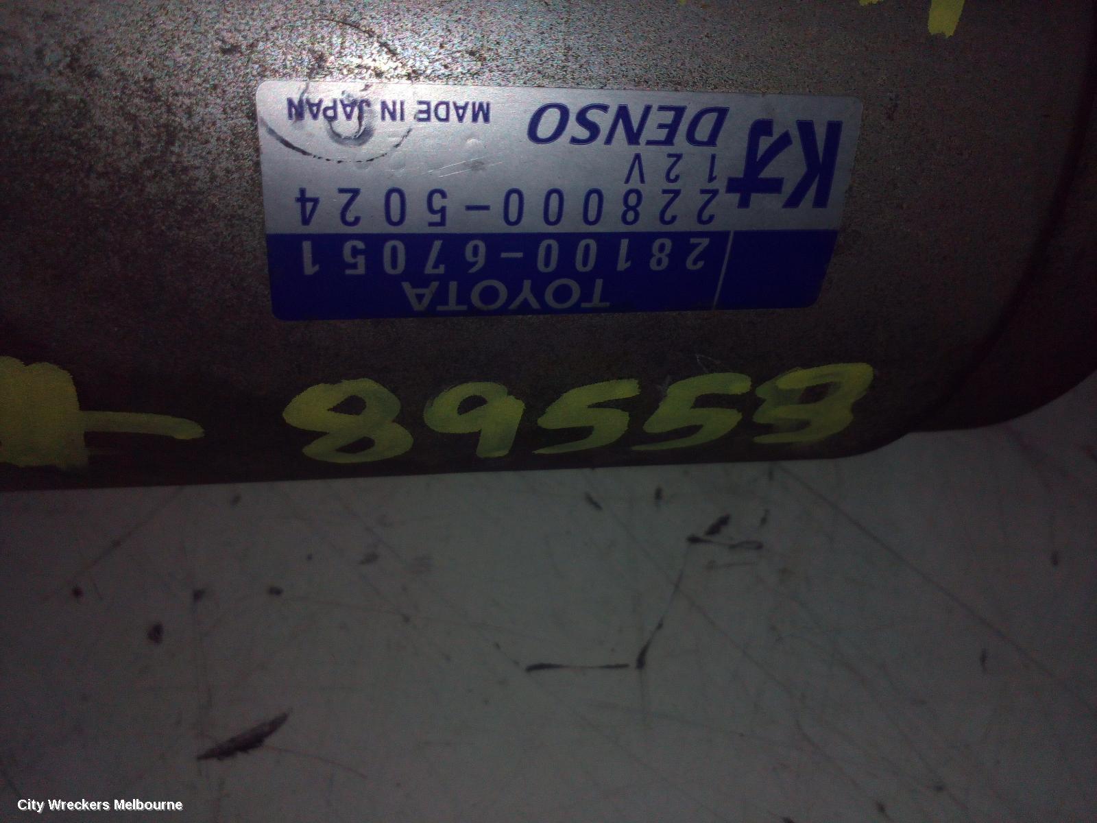 TOYOTA HIACE STARTER, DIESEL, 3.0, 1KD-FTV, TURBO, MANUAL T/M TYPE, KDH, 09/2006 - 04/2019
