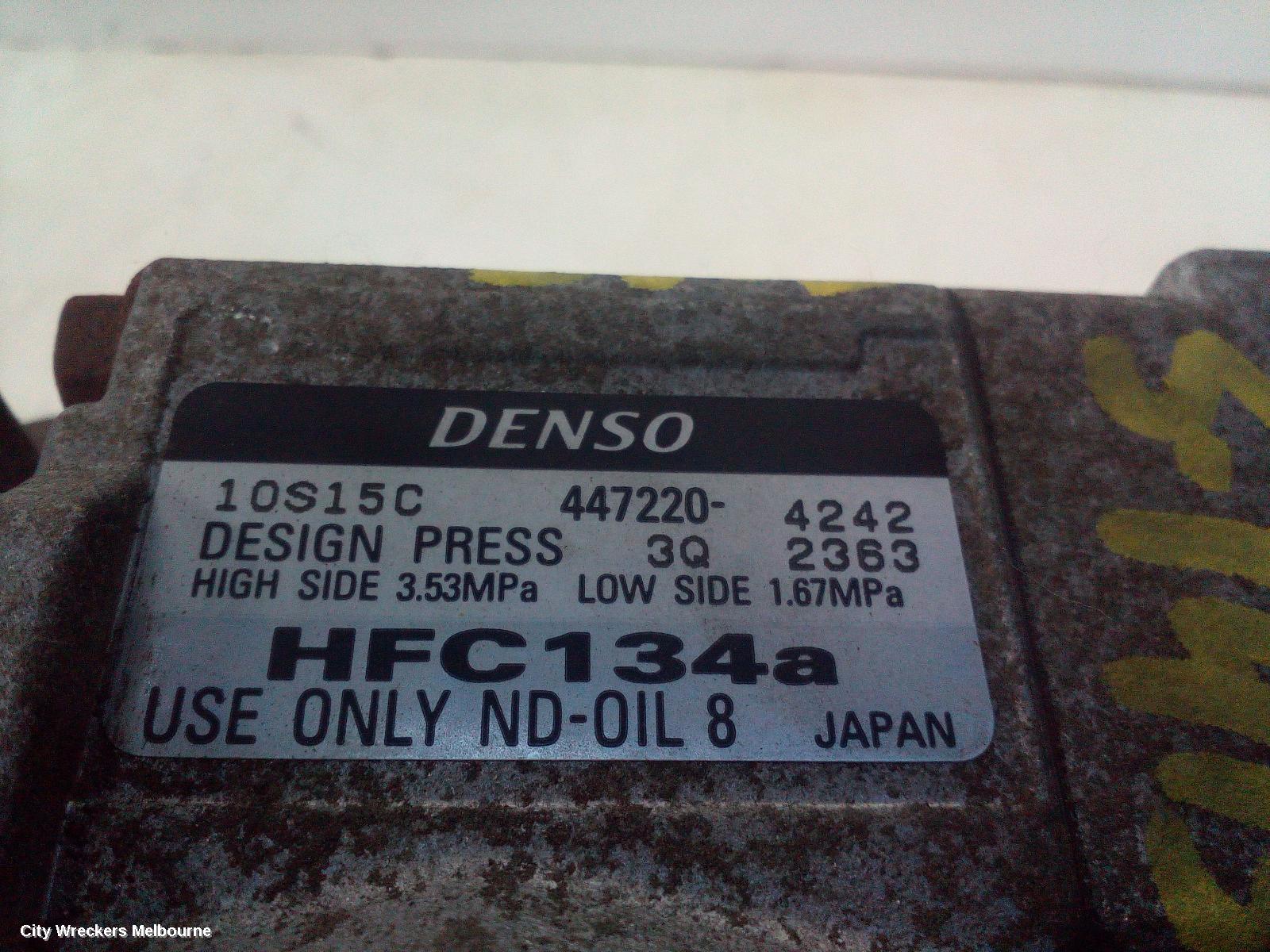 TOYOTA HIACE A/C COMPRESSOR, KDH, 3.0, 1KD-FTV, DIESEL, DENSO 10S17C TYPE, 09/2006 - 04/2019