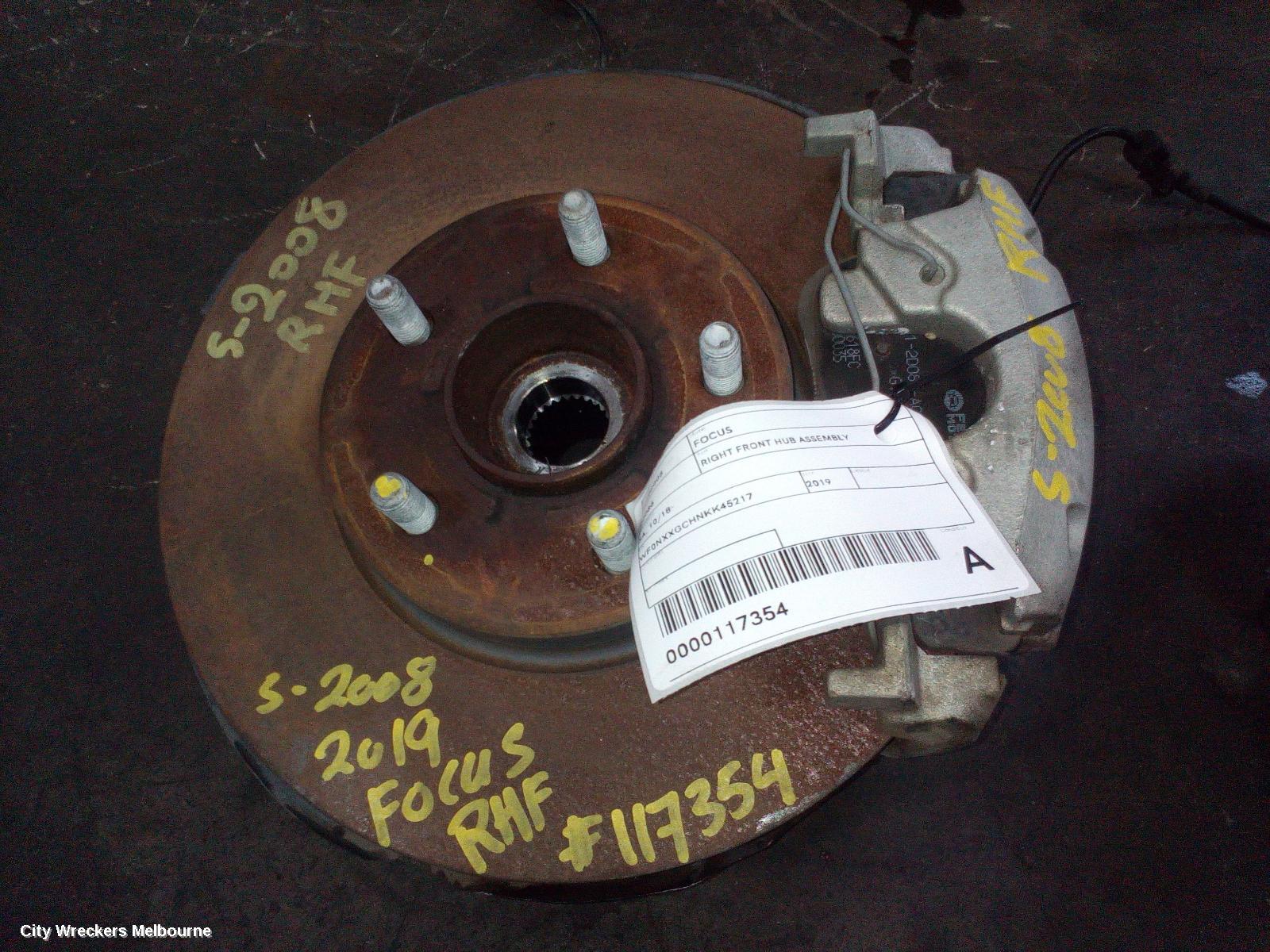 FORD FOCUS RIGHT FRONT HUB ASSEMBLY, SA, 10/2018 ONWARDS