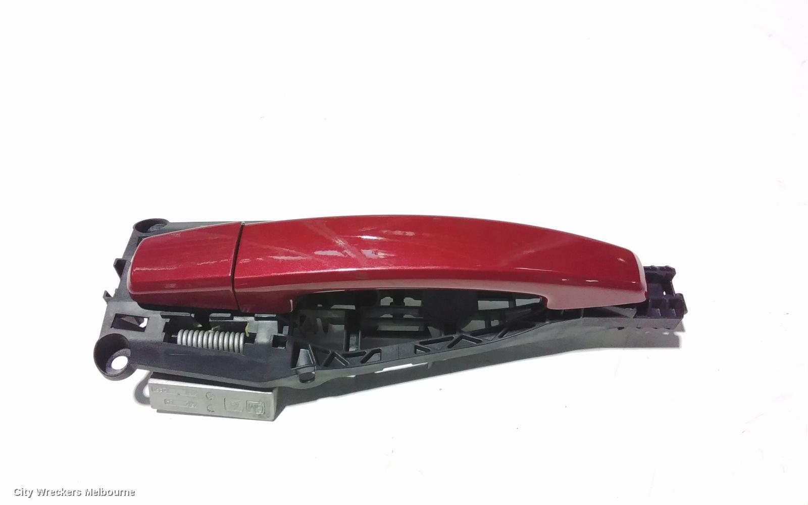 HOLDEN CRUZE DOOR HANDLE, OUTER, LH FRONT, NON CHROME INSERT TYPE, JG-JH, 03/2009 - 01/2017