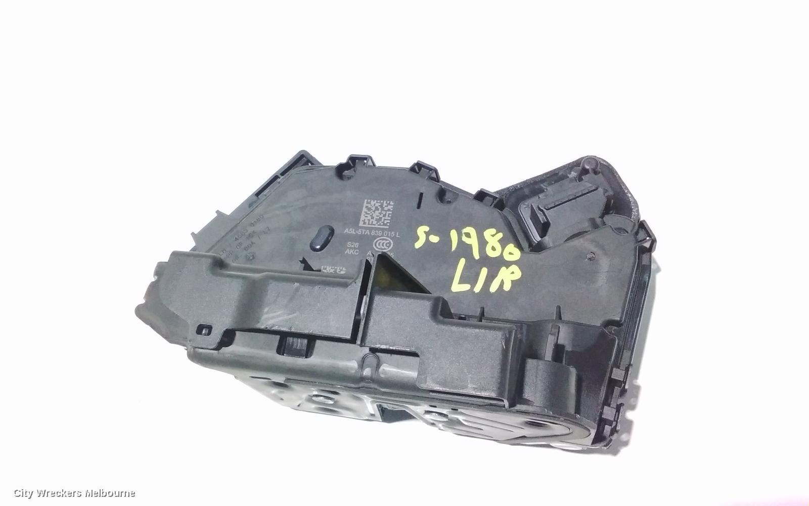 VOLKSWAGEN T-ROC DOOR/BOOT/GATE LOCK, LEFT REAR DOOR LOCK, SPORT/STYLE/R-LINE, A1, 03/2020 ONWARDS