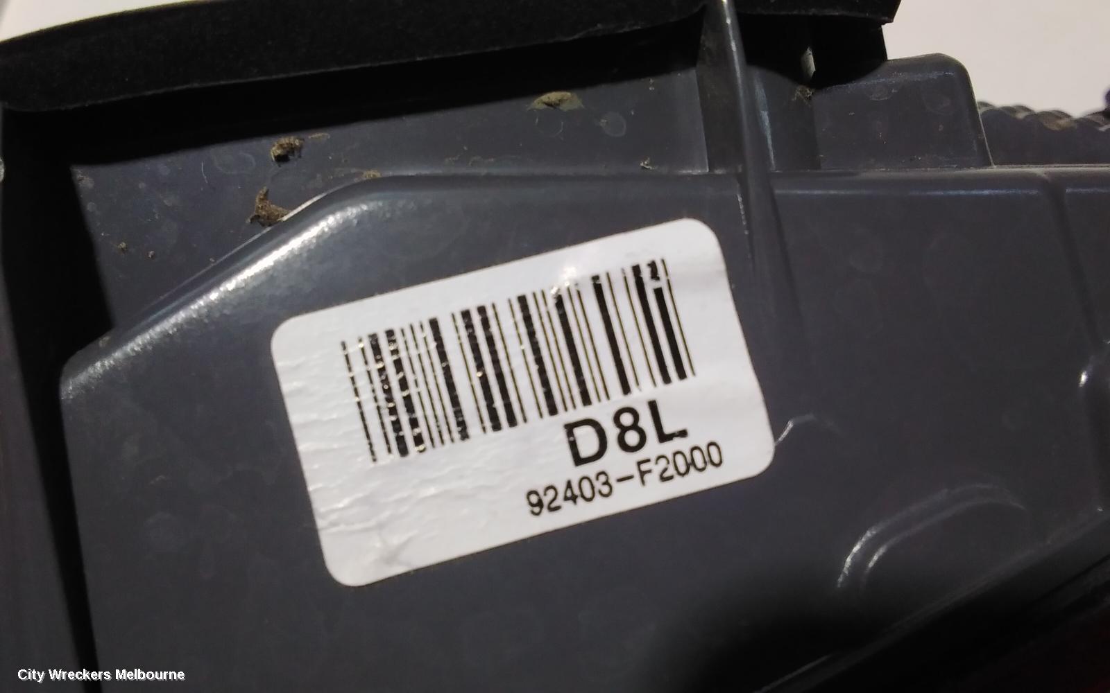 HYUNDAI ELANTRA REAR GARNISH, BOOTLID LAMP (LH SIDE), AD, STANDARD TYPE, 12/2015 - 09/2018
