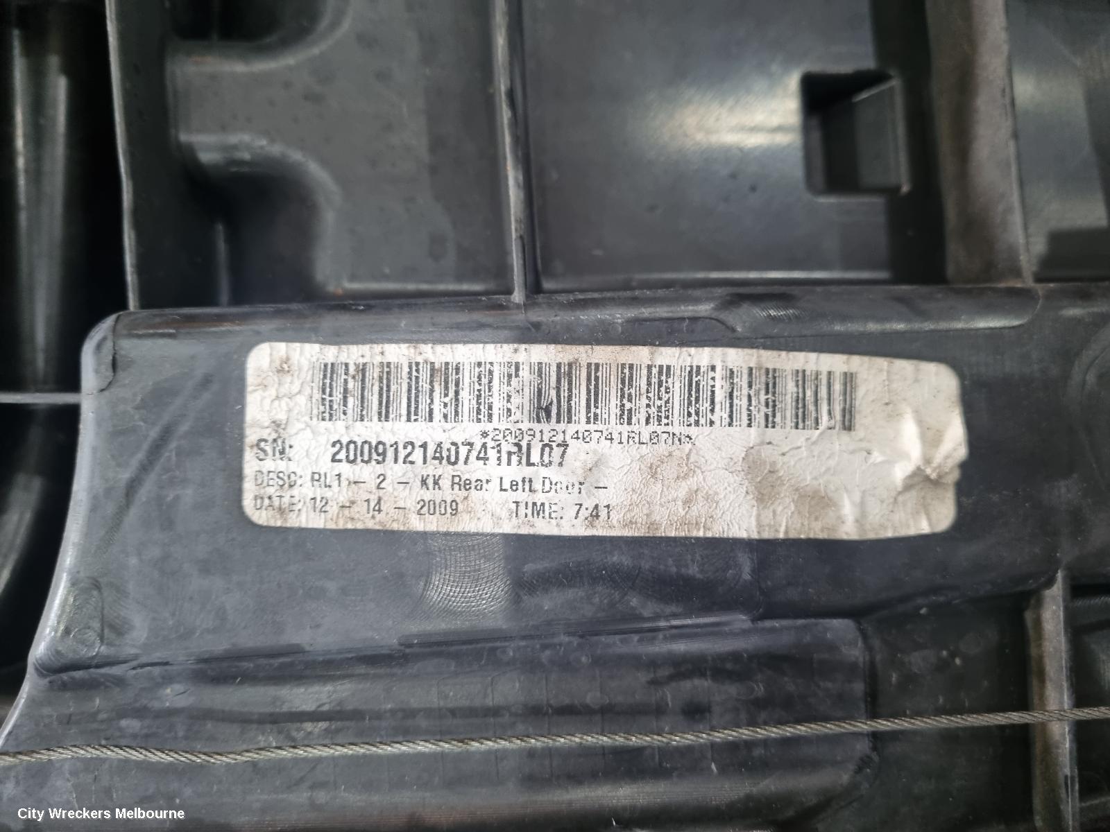 JEEP CHEROKEE LEFT REAR WND REG/MOTOR, KK, 02/2008 - 10/2012