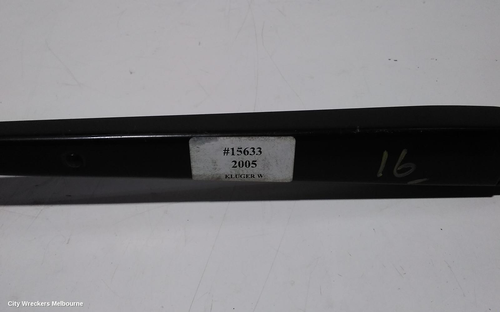 TOYOTA KLUGER WIPER ARM, FRONT (RH SIDE), MCU28R, 01/2001 - 04/2007