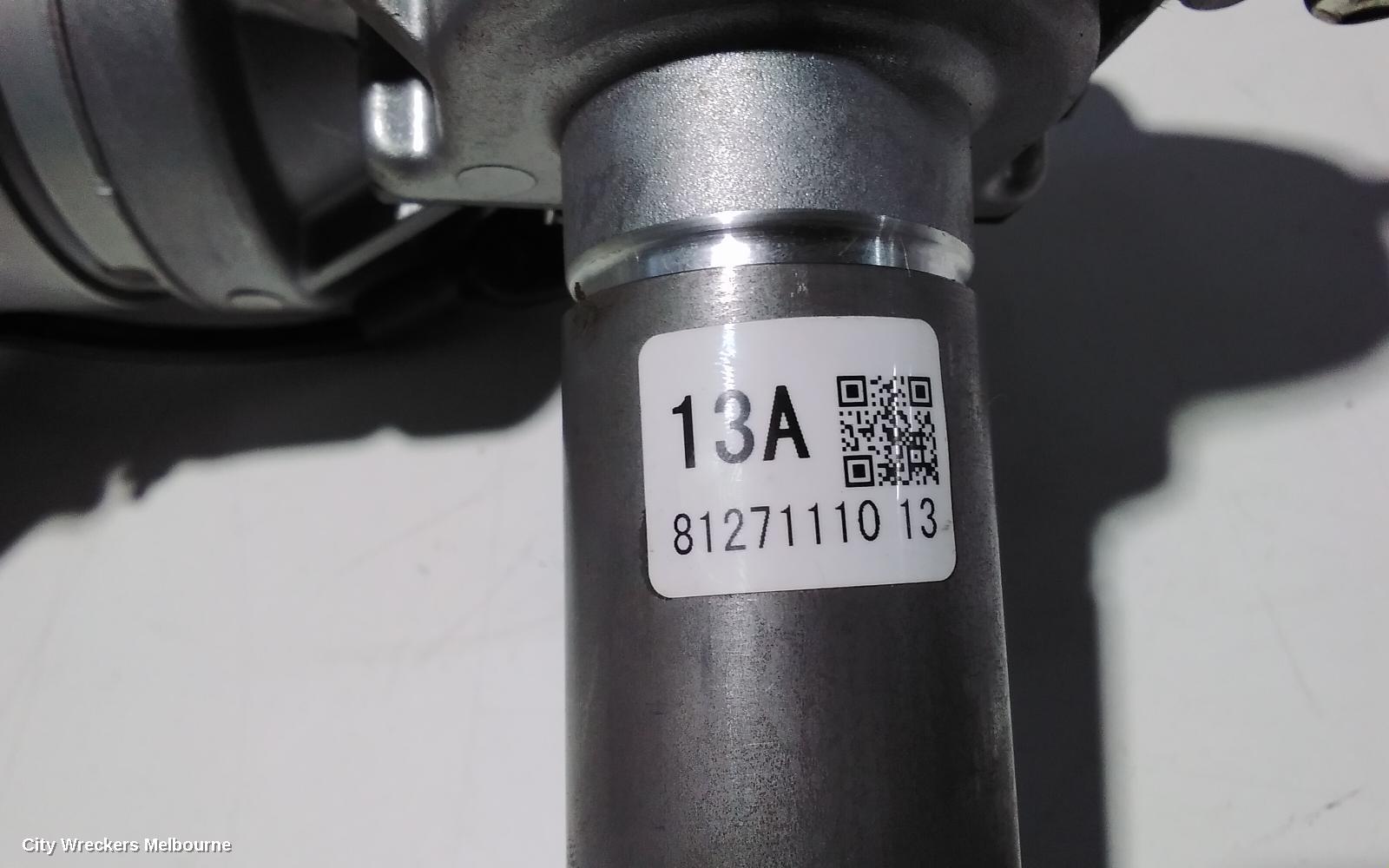 TOYOTA COROLLA STEERING COLUMN, ZRE182R, 10/2012 - 06/2018