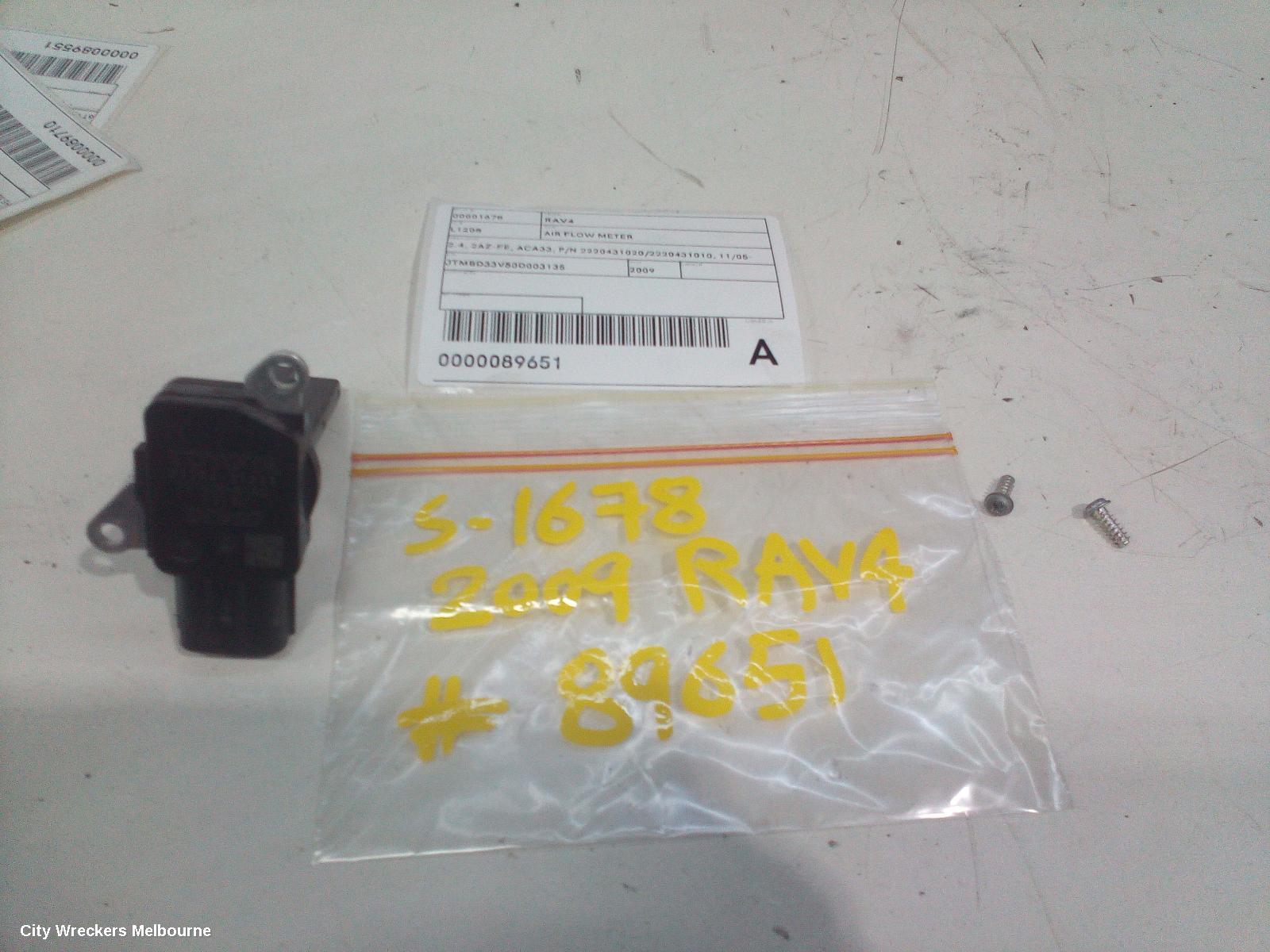 TOYOTA RAV4 AIR FLOW METER, 2.4, 2AZ-FE, ACA33, P/N 2220431020/202220431010, 11/2005 - 11/2012