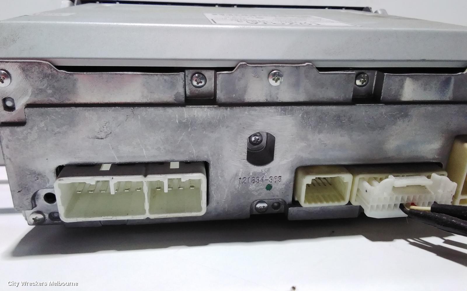 TOYOTA YARIS RADIO/CD/DVD/SAT/TV, SINGLE DISC CD PLAYER (P/N ON FACE 22842), NCP13#, 08/2011 - 12/2019