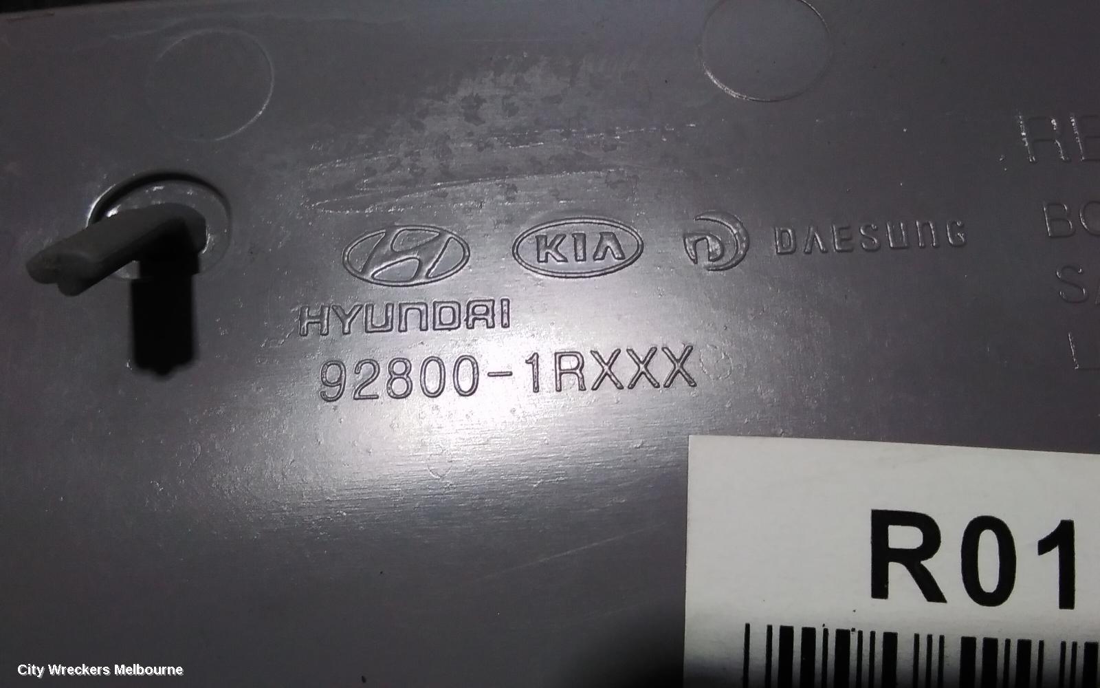 HYUNDAI ACCENT COURTESY LIGHT, FRONT, W/ SUNGLASS HOLDER TYPE, RB, 07/2011 - 12/2019
