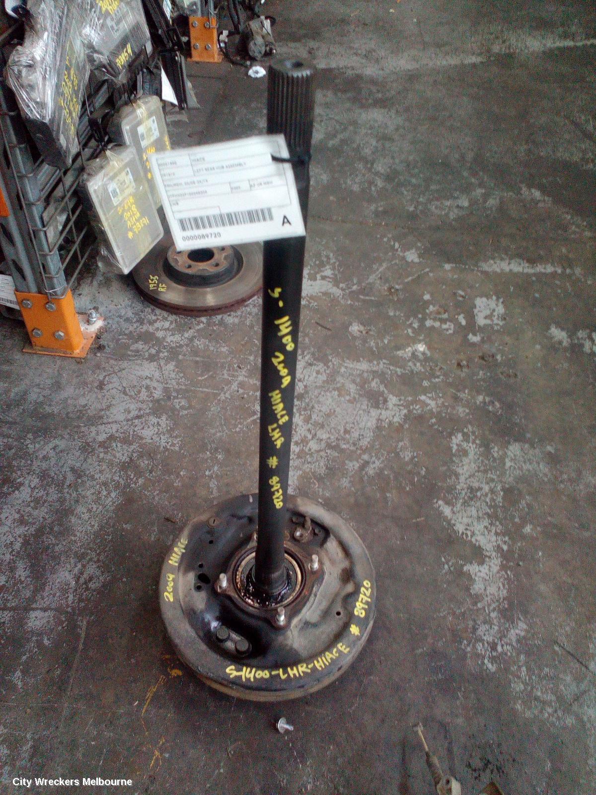 TOYOTA HIACE LEFT REAR HUB ASSEMBLY, TRH/KDH, 03/2005 - 04/2019