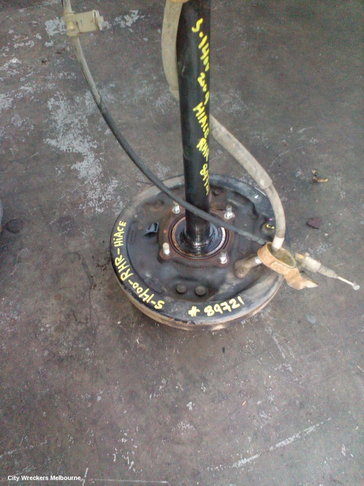 TOYOTA HIACE RIGHT REAR HUB ASSEMBLY, TRH/KDH, 03/2005 - 04/2019