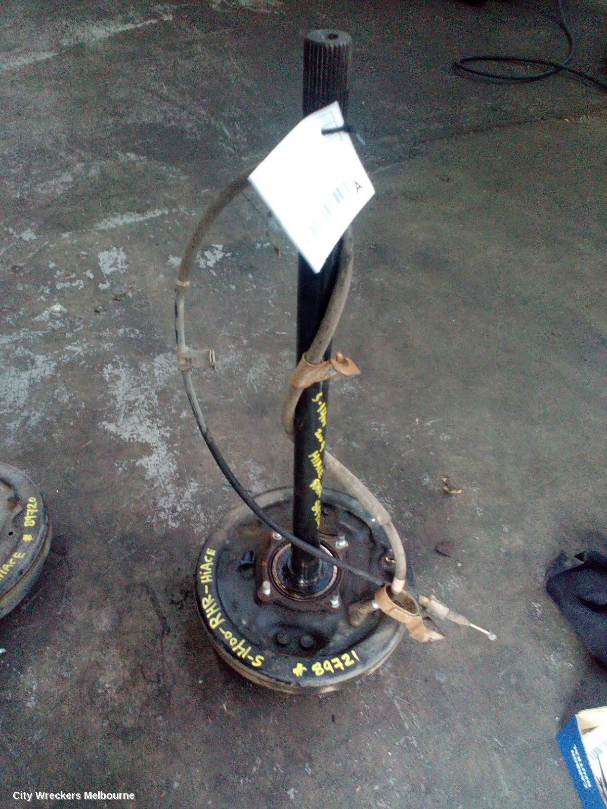 TOYOTA HIACE RIGHT REAR HUB ASSEMBLY, TRH/KDH, 03/2005 - 04/2019