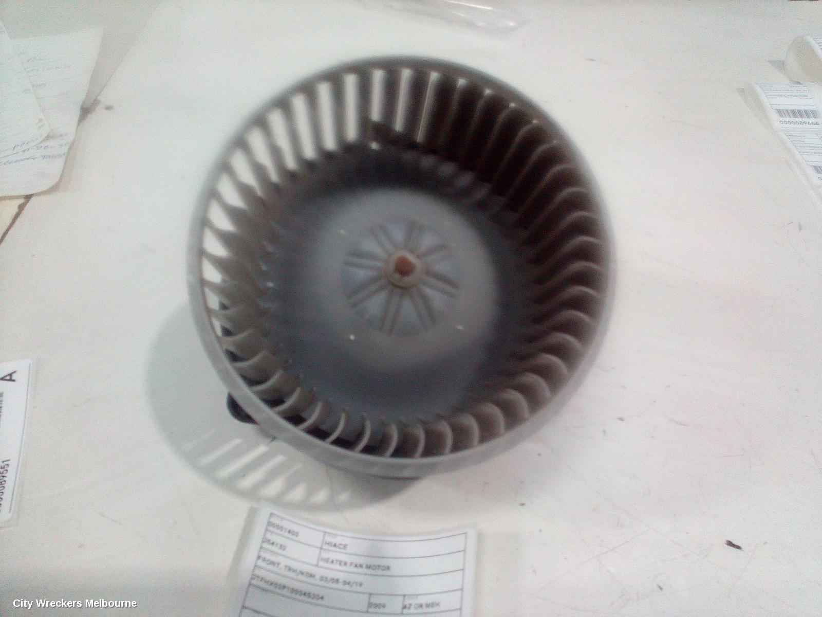 TOYOTA HIACE HEATER FAN MOTOR, FRONT, TRH/KDH, 03/2005 - 04/2019