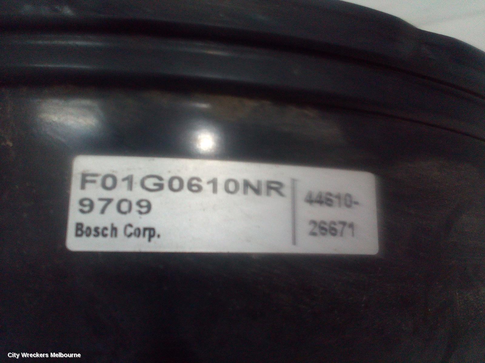 TOYOTA HIACE BRAKE BOOSTER, TRH, PETROL, 2.7, 2TR-FE, MANUAL, 03/2005 - 10/2010
