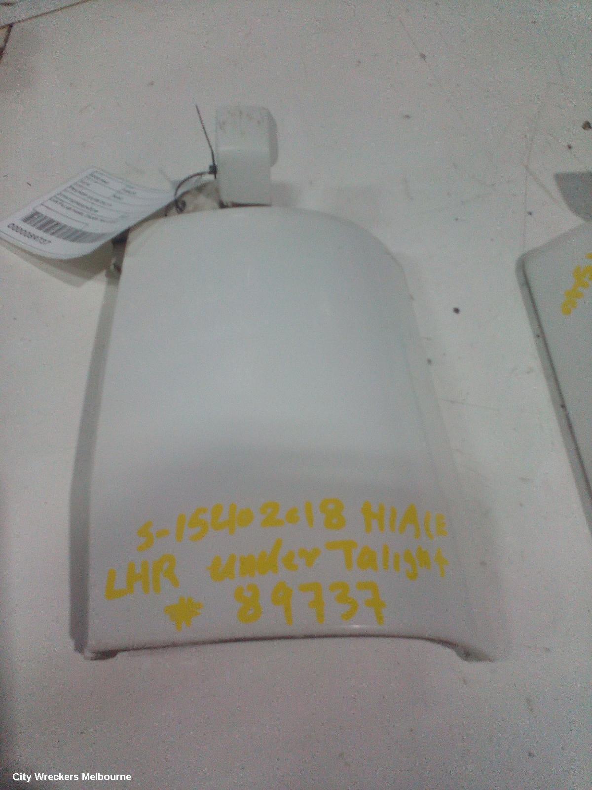 TOYOTA HIACE, TRH/KDH 03/2005 - 04/2019, LHR FILLAR PANEL UNDER TAIL LIGHT: 89737