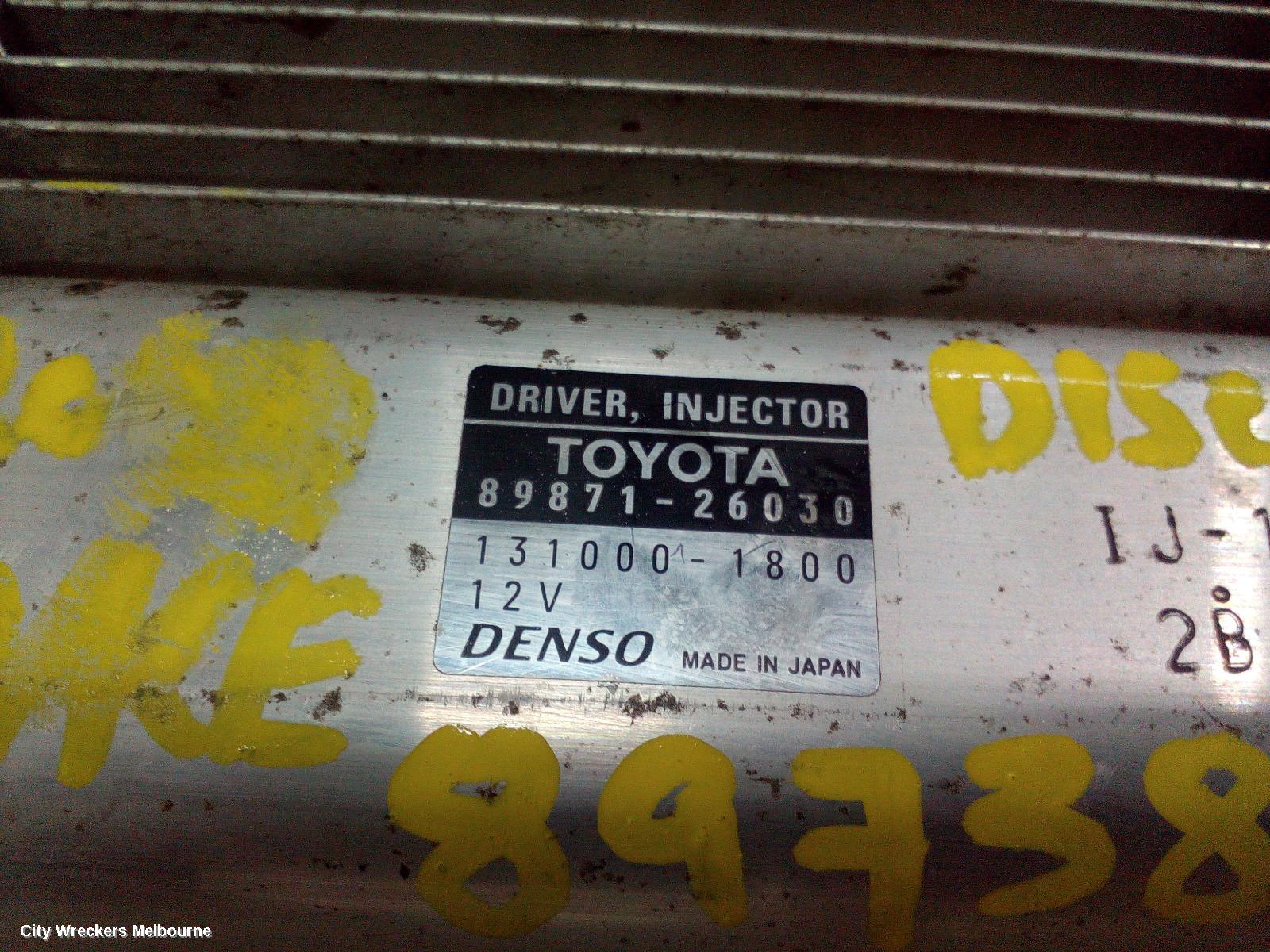 TOYOTA HIACE FUEL INJECTOR, KDH, 3.0, 1KD-FTV, 06/2016 - 04/2019