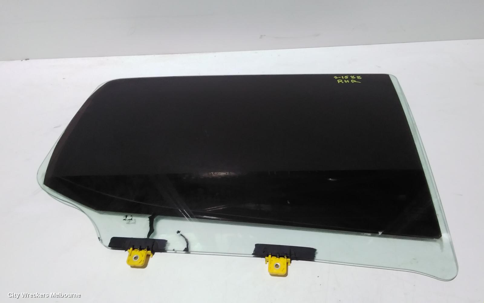 HOLDEN COLORADO RIGHT REAR DOOR WINDOW, RG, DUAL CAB, 01/2012 - 12/2020