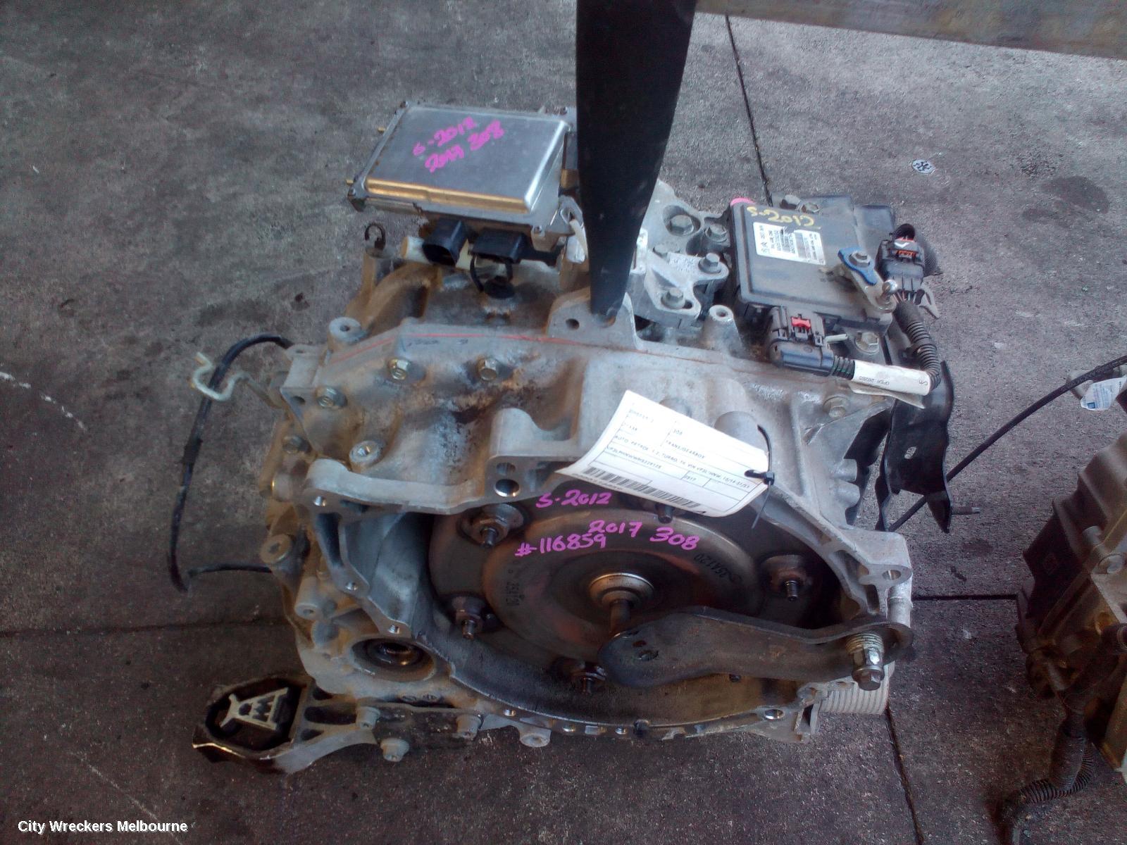 PEUGEOT 308 TRANS/GEARBOX, AUTO, PETROL, 1.2, TURBO, T9, VIN VF3L*HNW, 10/2014 - 01/2021