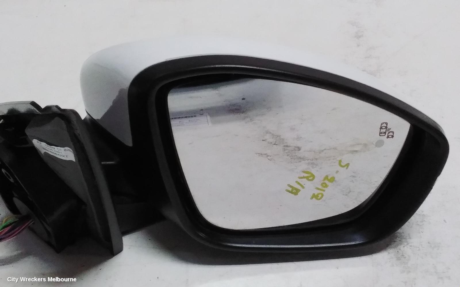 PEUGEOT 308 RIGHT DOOR MIRROR, T9, POWER FOLD, W/ BLINDSPOT TYPE, 10/2014 - 01/2021