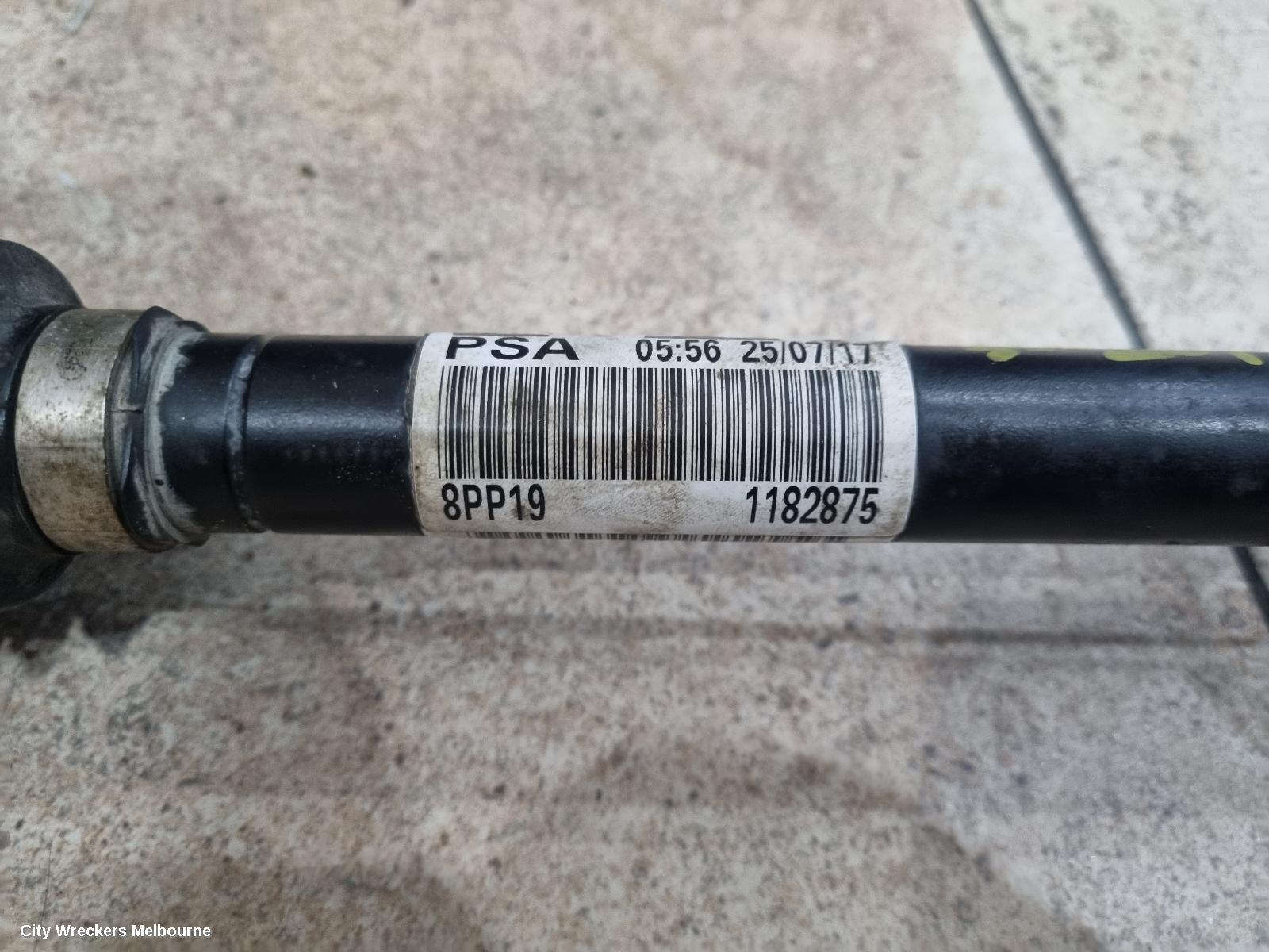 PEUGEOT 308 LEFT DRIVESHAFT, T9, 10/2014 - 05/2021