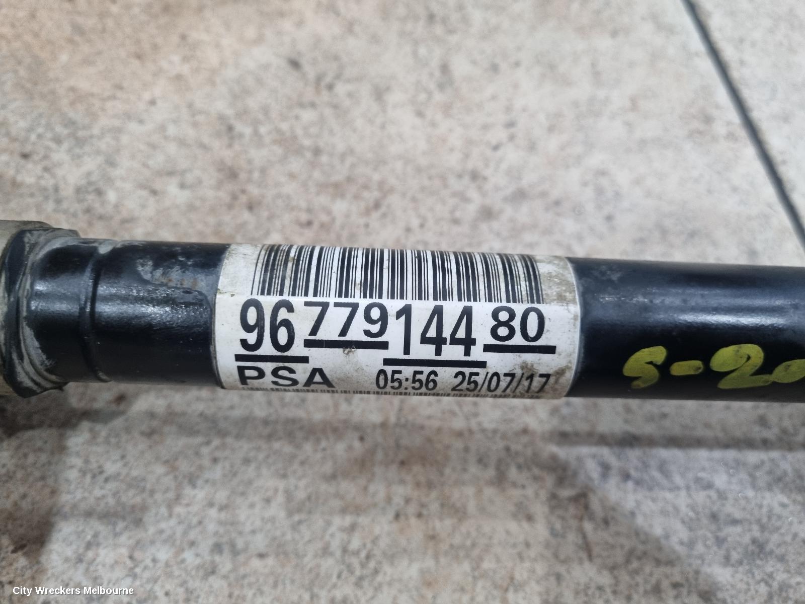 PEUGEOT 308 LEFT DRIVESHAFT, T9, 10/2014 - 05/2021