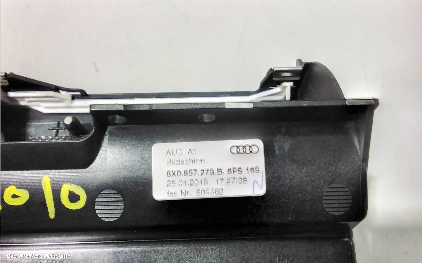 AUDI A1 RADIO/CD/DVD/SAT/TV, RADIO CONTROL UNIT, 8X, ACTIVE SPEAKER TYPE (4G0035056J), 12/2010 - 10/2018