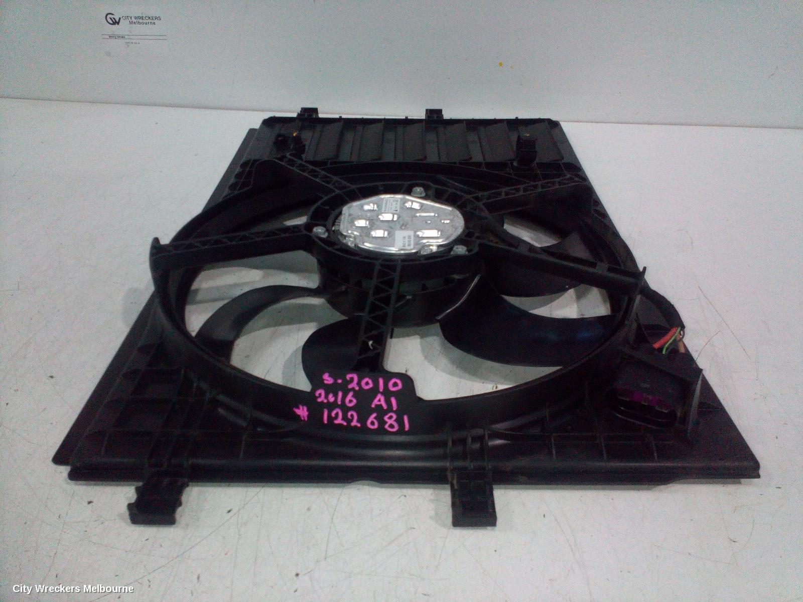 AUDI A1 FAN, DUAL FAN ASSY, 8X, 12/2010 - 10/2018